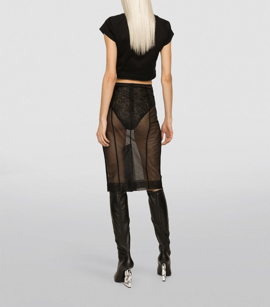 Cropped T-Shirt N0000-BLACK Image 5