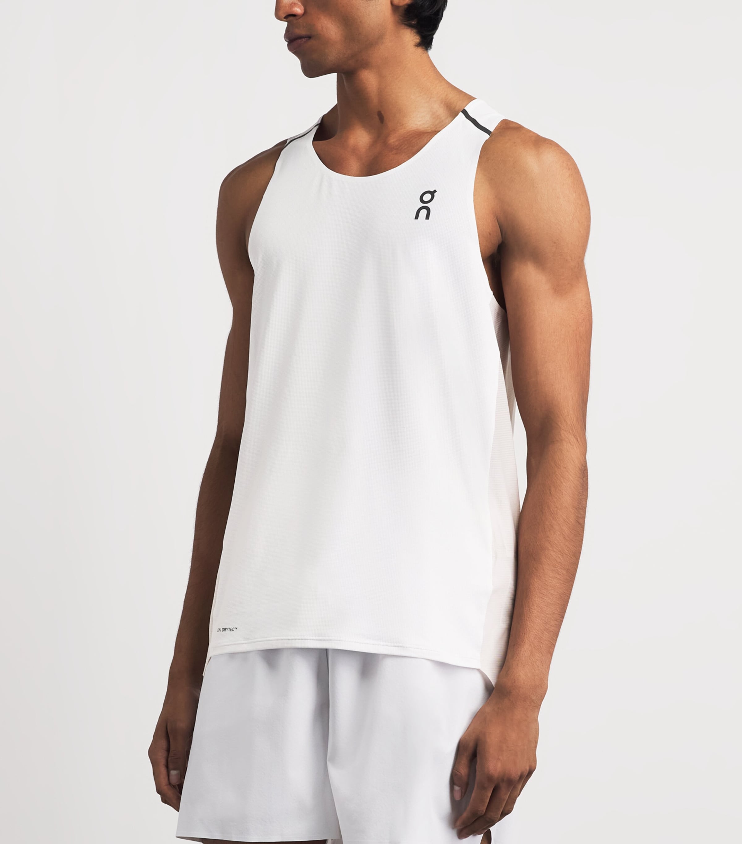 On Mens Performance Tank Top White | Silver Image 4