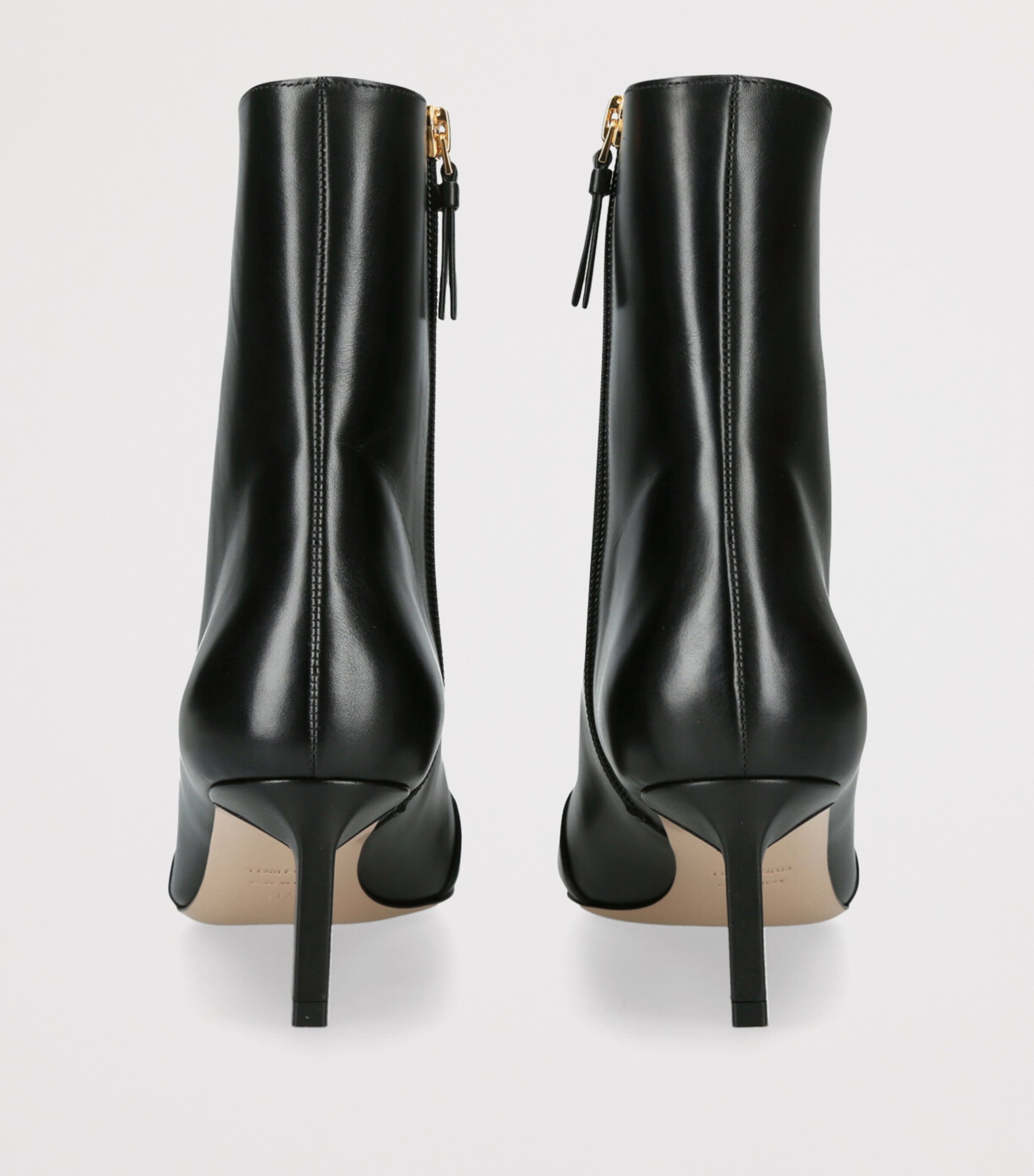 TOM FORD Leather Eva Ankle Boots 55 Black Image 2