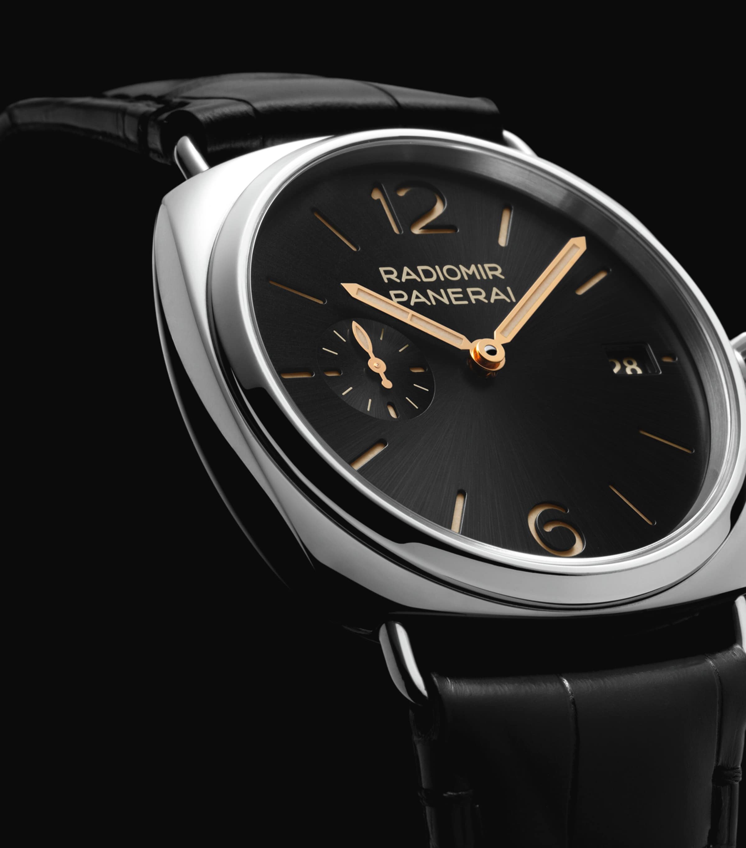 Stainless Steel Radiomir Quaranta Watch 40mm BLACK Image 4