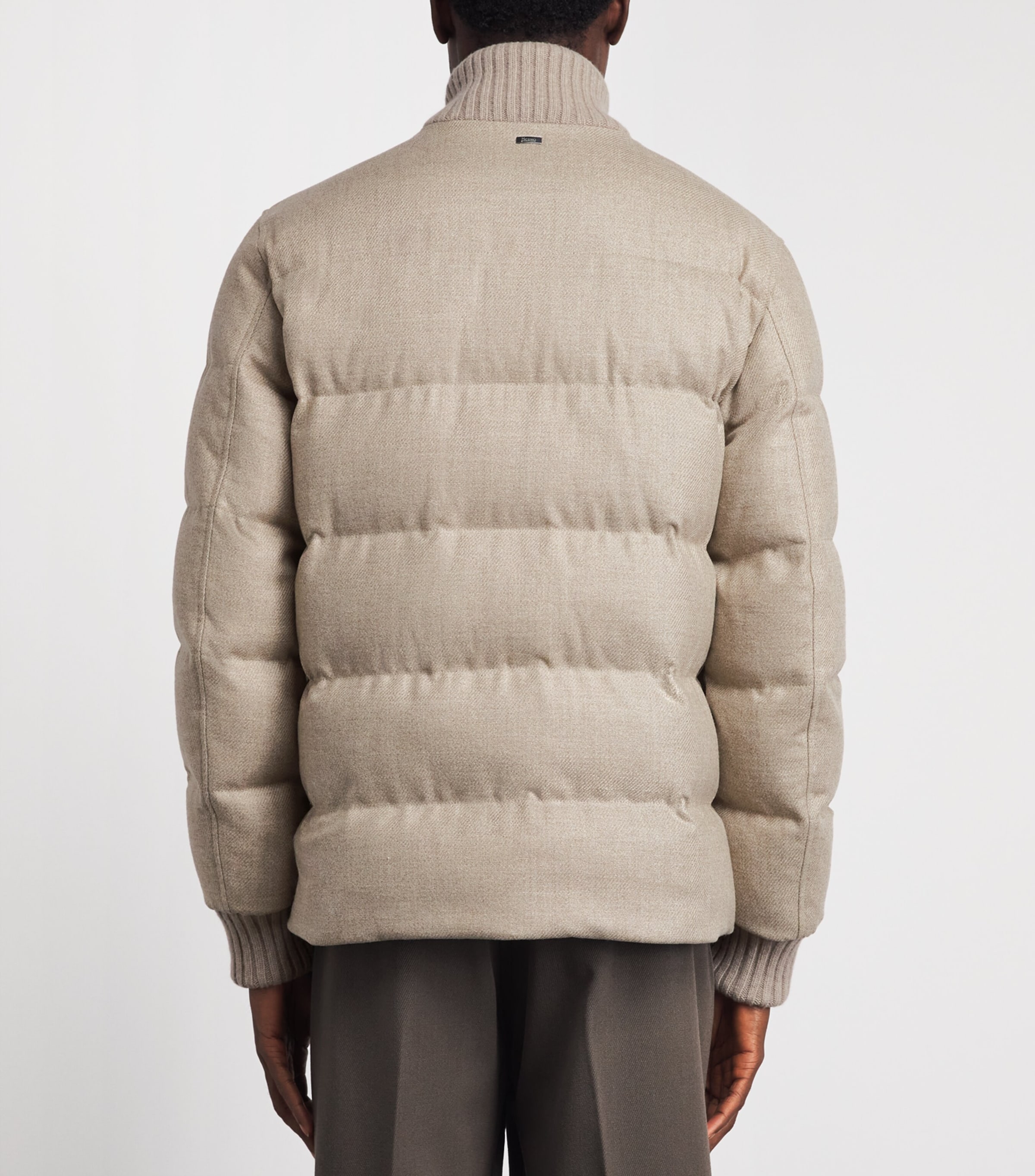 Herno Mens Virgin Wool-Silk Down Jacket Chantilly Image 5