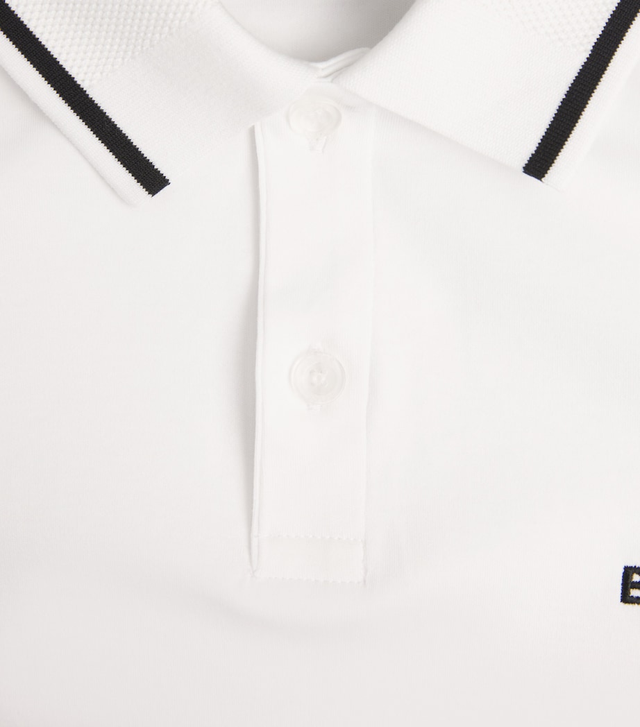 BOSS Mens Pima Cotton Polo Shirt White Image 6
