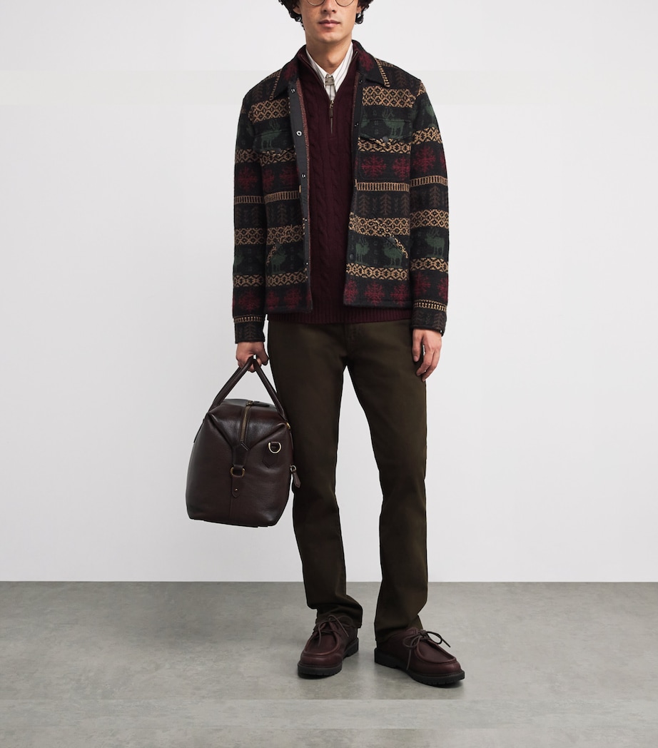 Alpaca-Wool Knitted Overshirt BLACK Image 2