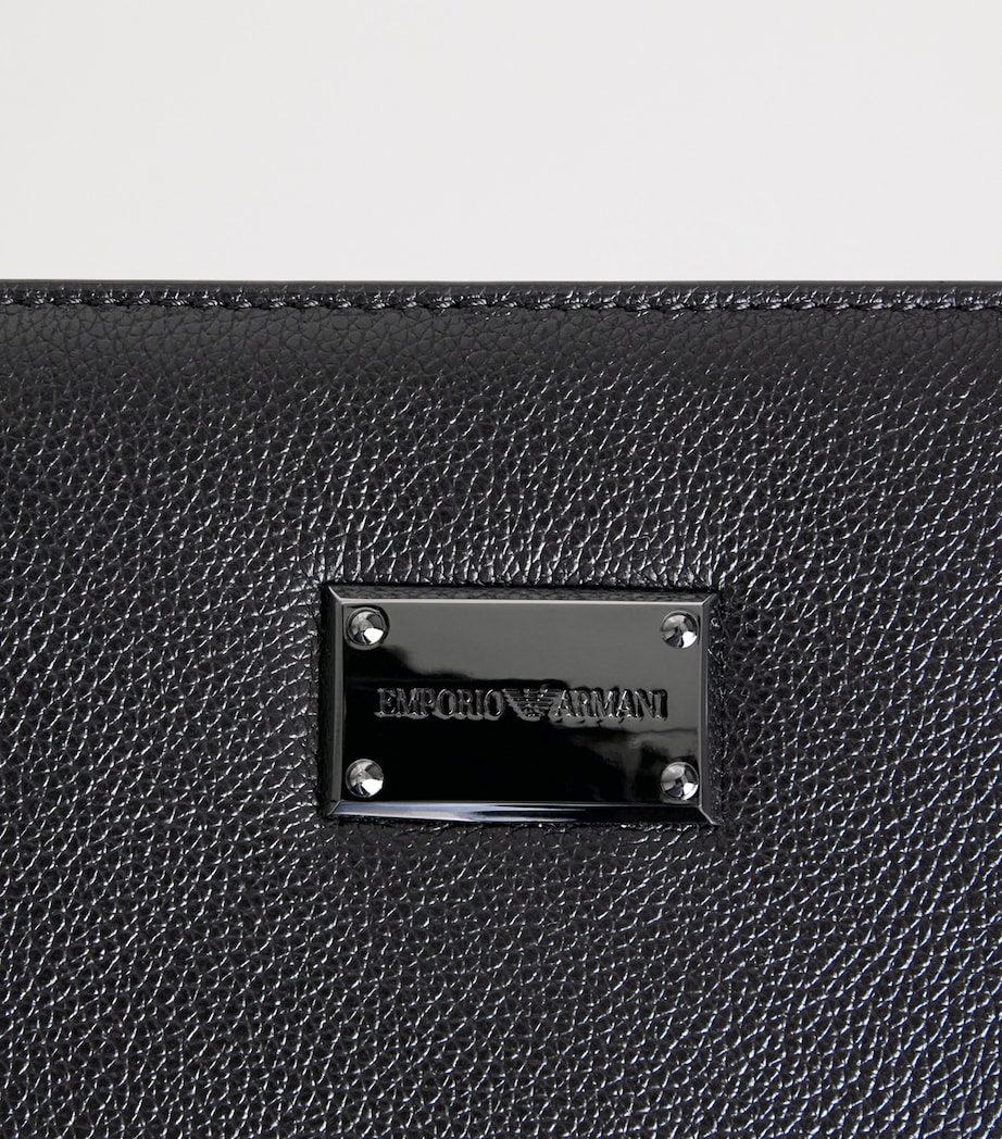 Emporio Armani Leather Logo Portfolio Pouch Image 4