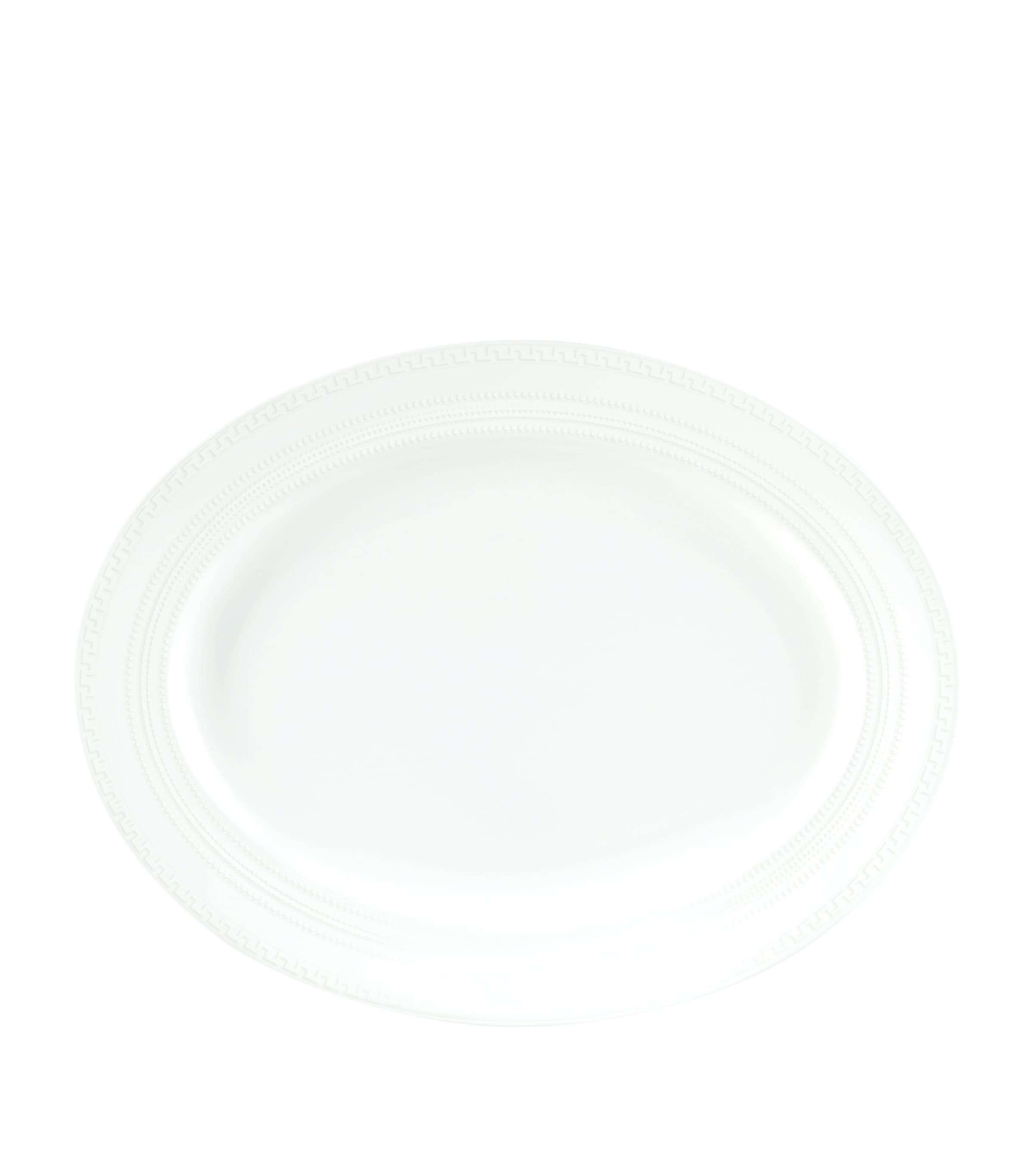 Intaglio Oval Platter (35cm) WHITE Image 1