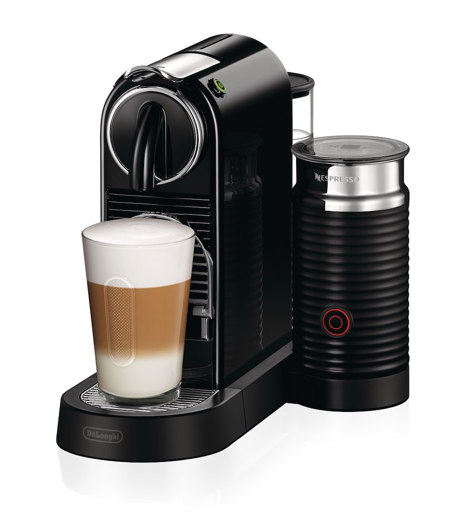 Nespresso CitiZ Coffee Pod Machine and Frother BLACK Image 1