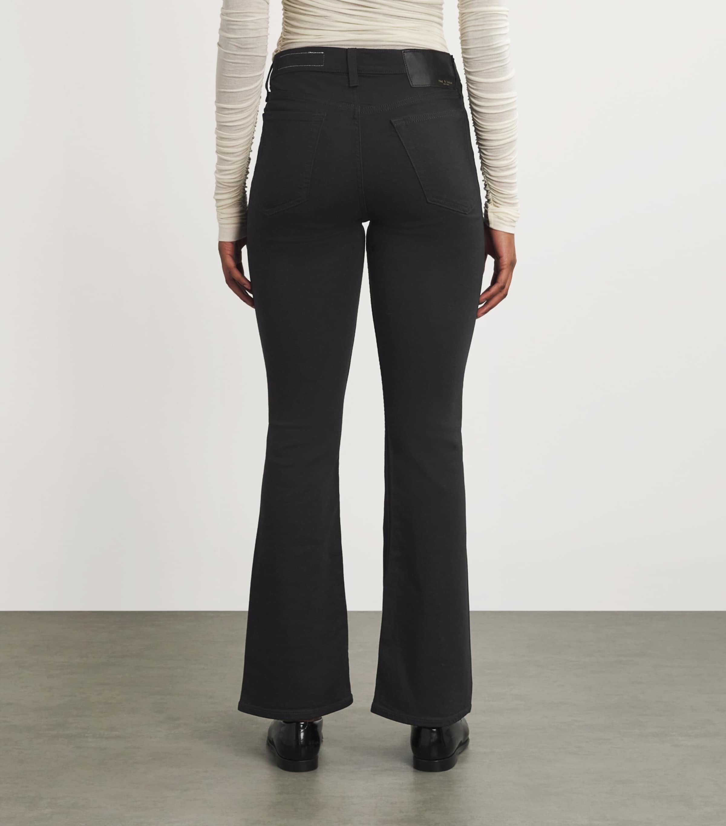 Peyton Mid-Rise Bootcut Jeans BLACK Image 4