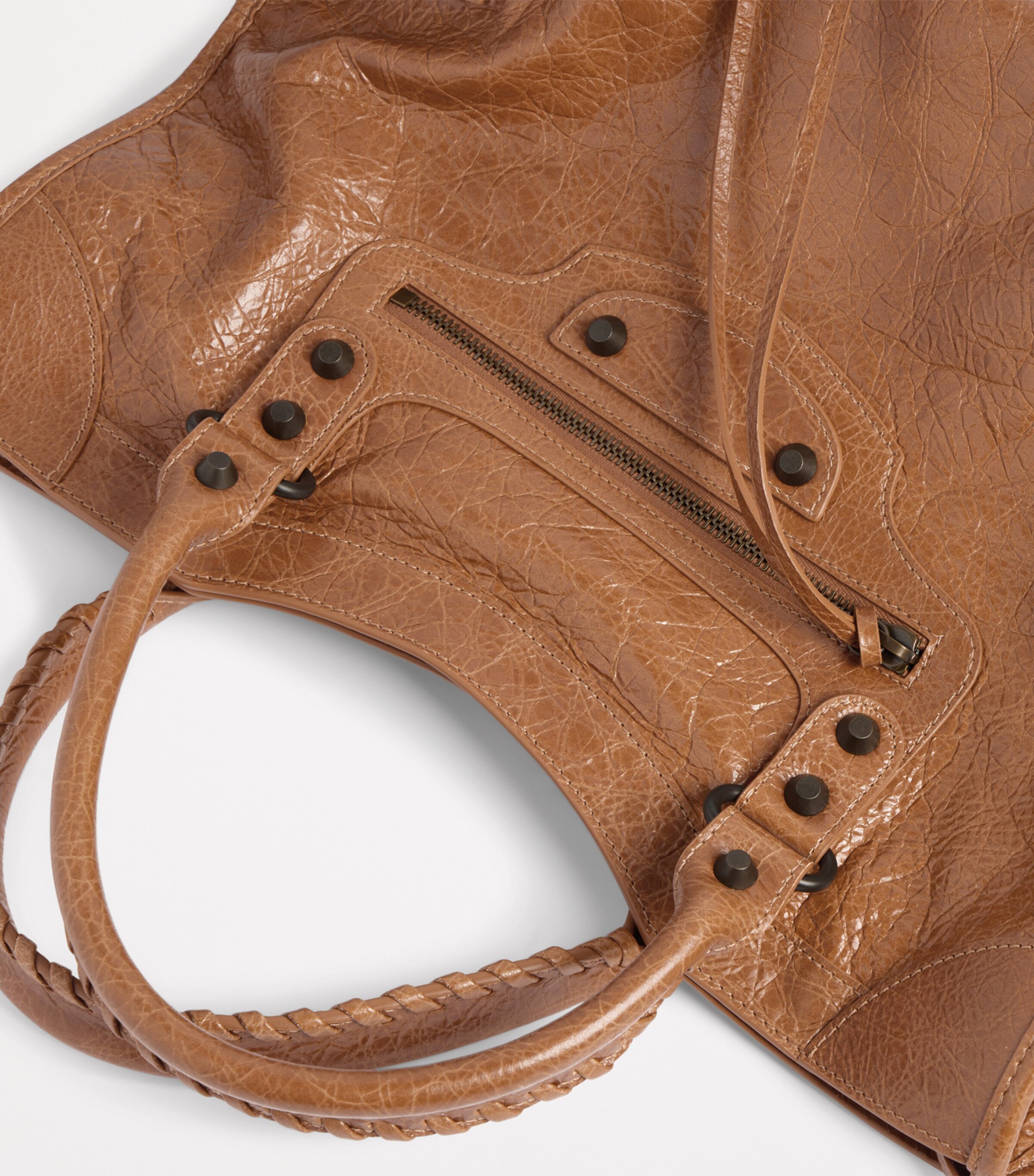 Balenciaga Medium Leather Le City Top-Handle Bag Image 8