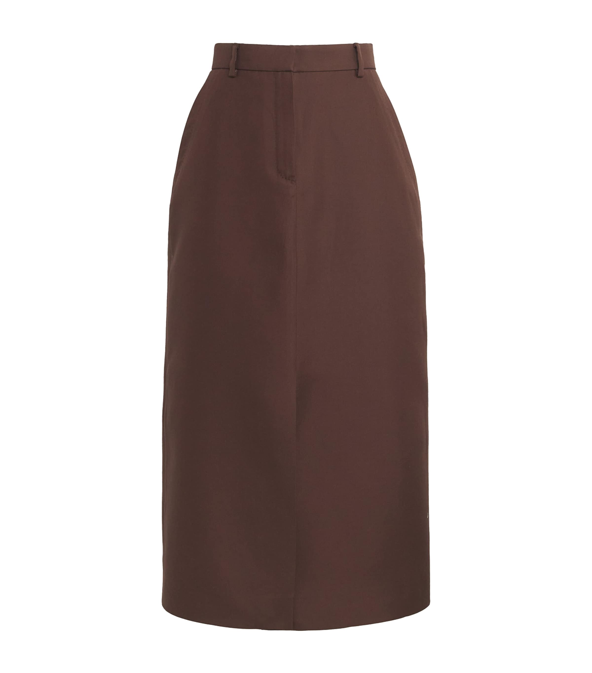 Brioni Womens Silk Midi Skirt Image 1
