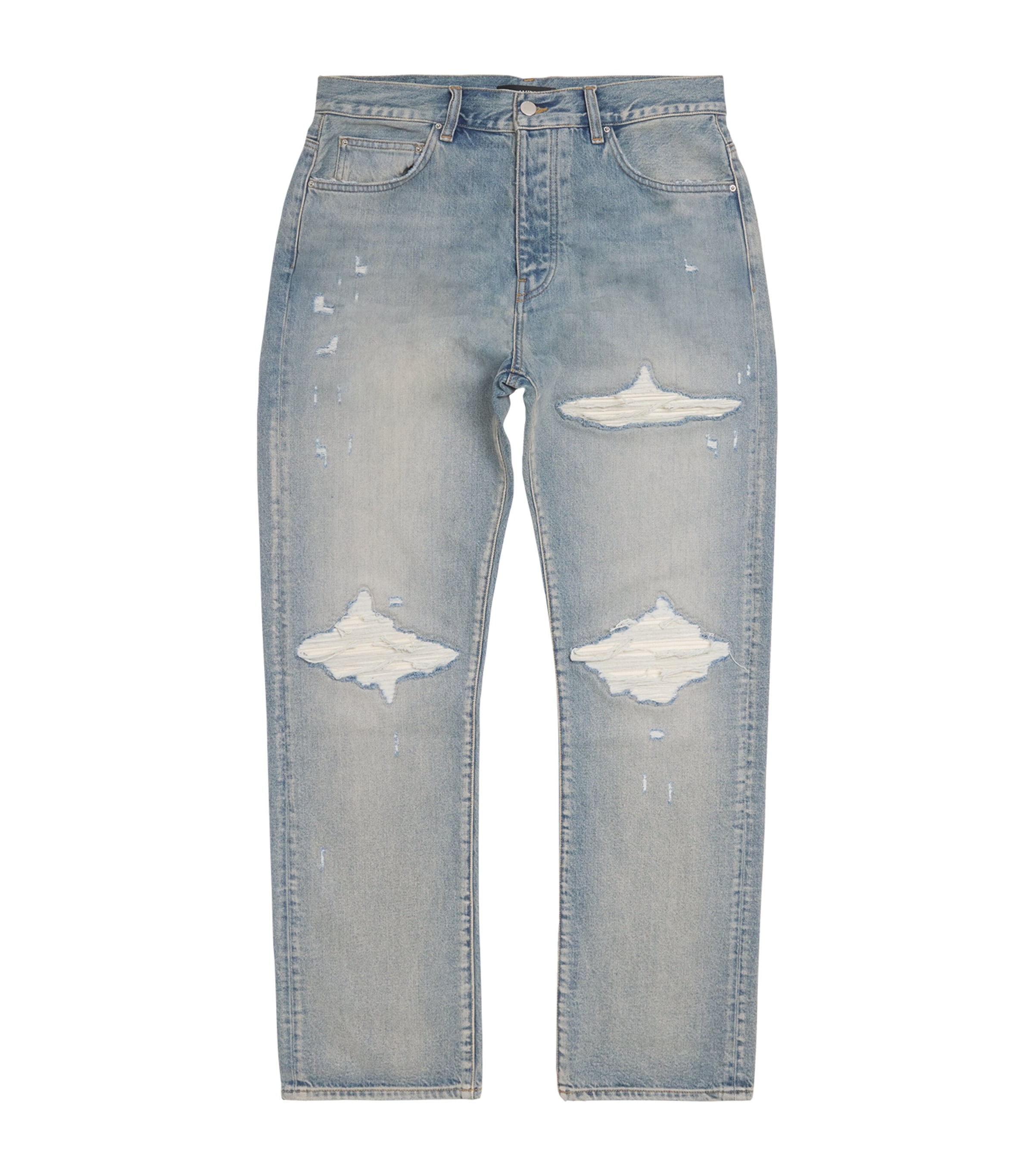 Distressed MX1 Straight Jeans ANTIQUE INDIGO Image 1