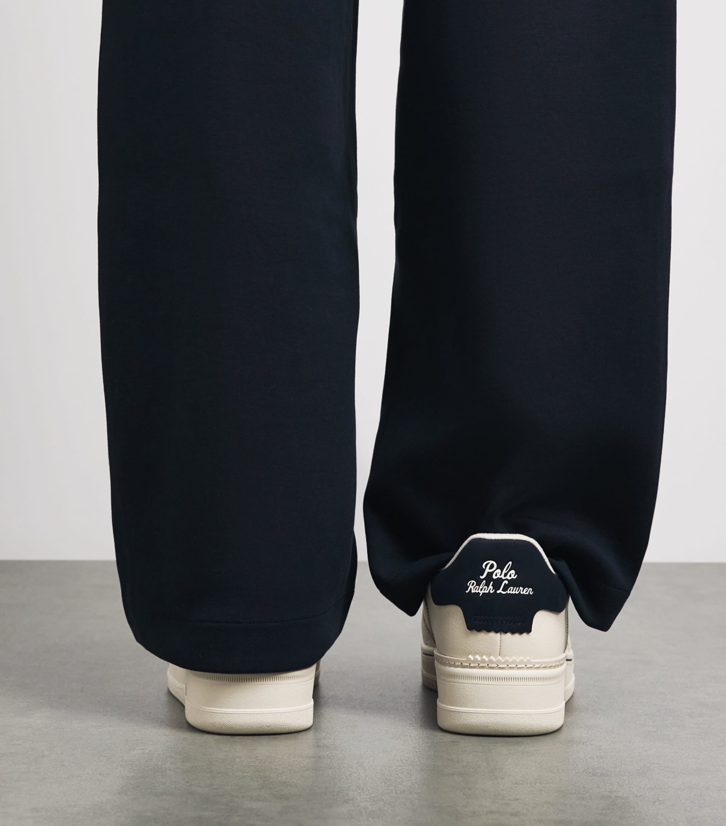 Polo Ralph Lauren Leather Masters Court Sneakers Ecru/navy Image 2