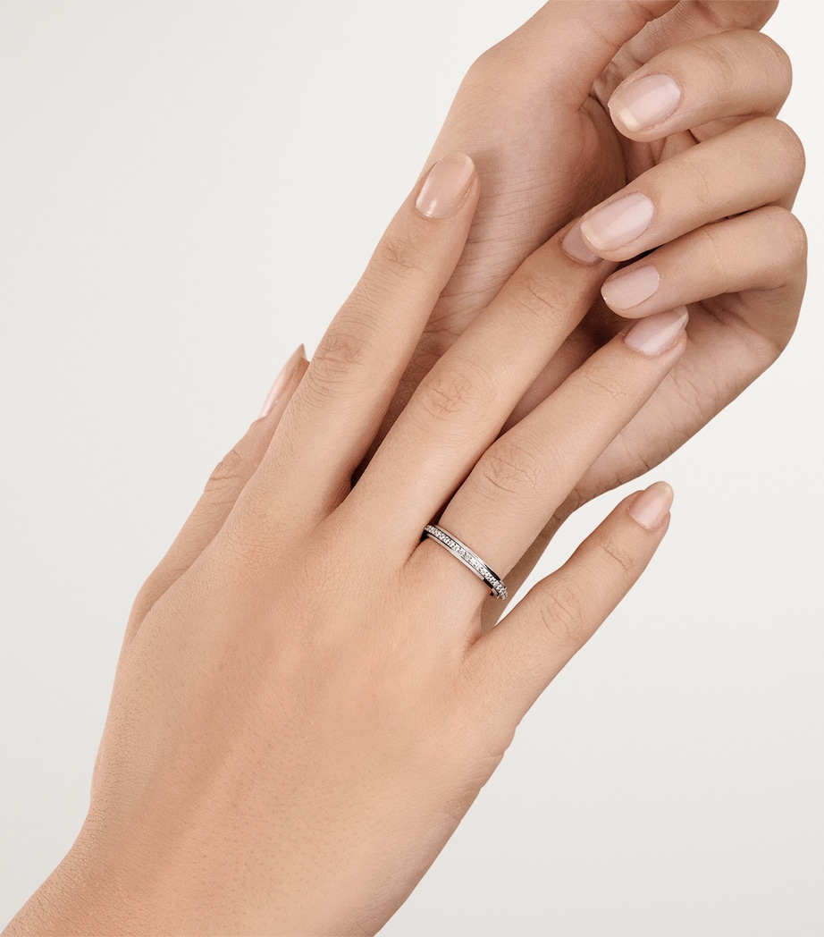 White Gold and Diamond Mini Possession Wedding Ring GOLD Image 2