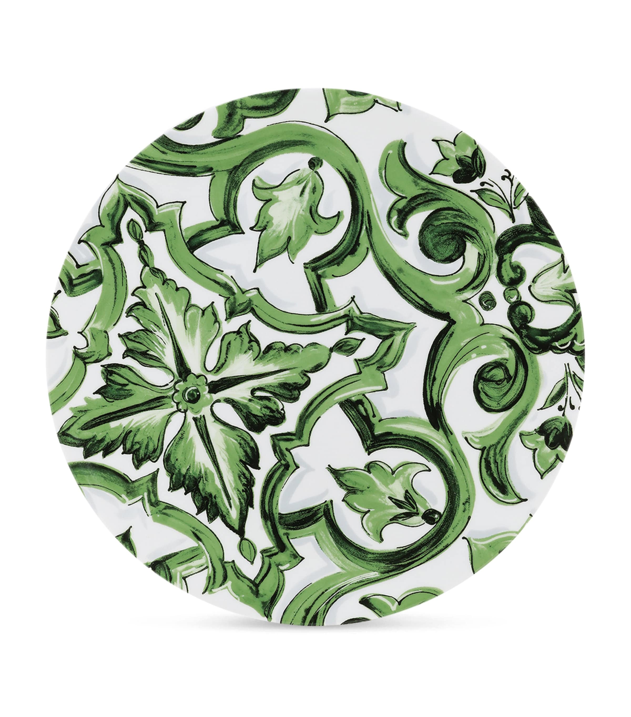 Porcelain Majolica Charger Plate (31cm) UV001-VERDE MAIOLICA Image 1
