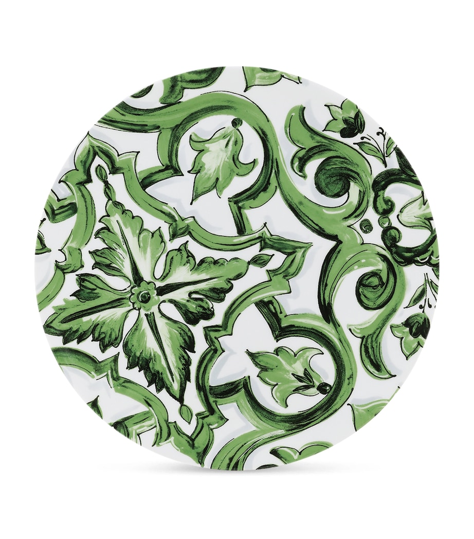Porcelain Majolica Charger Plate (31cm) UV001-VERDE MAIOLICA Image 1