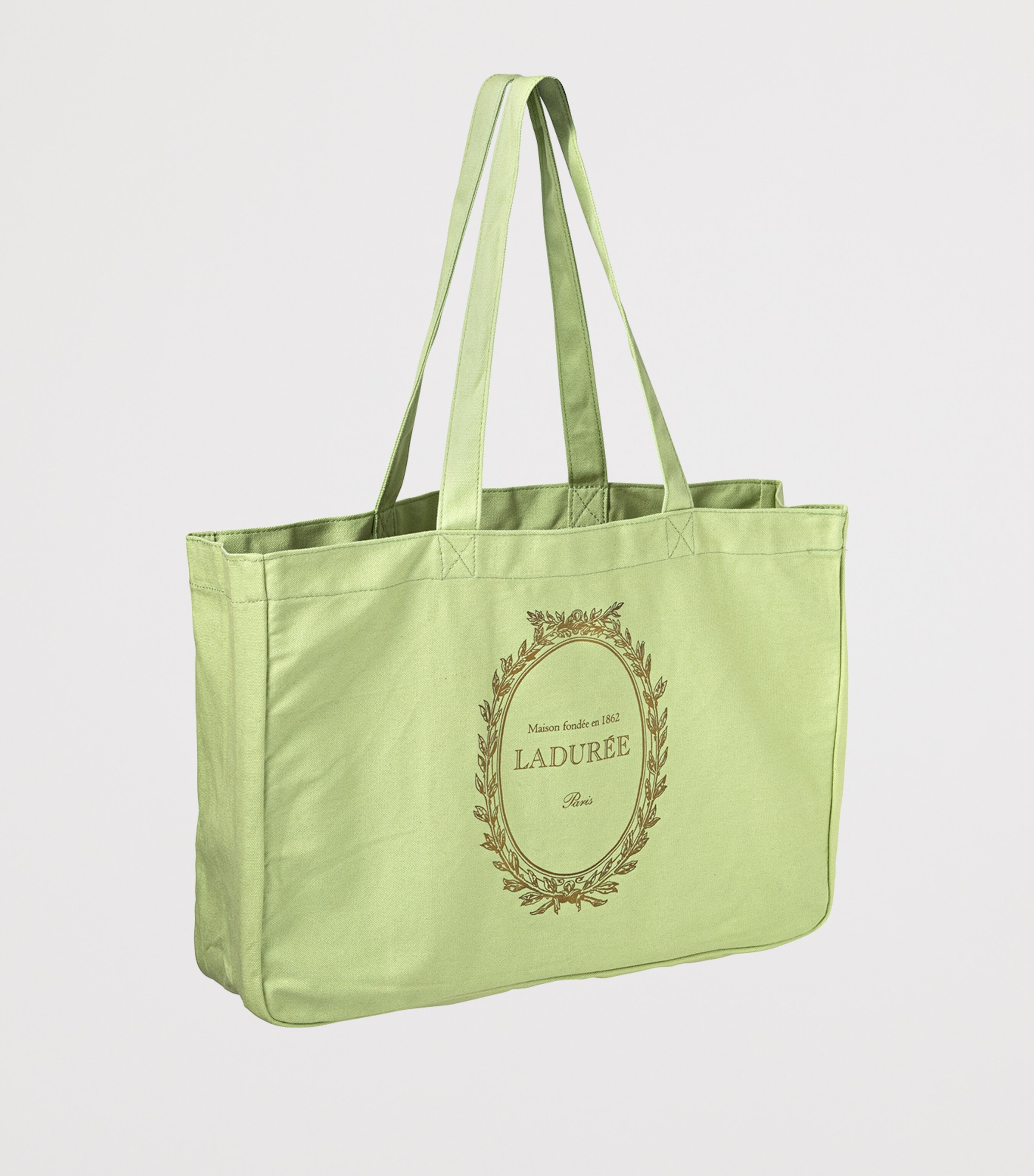 Large Organic Cotton Logo Tote Bag NO COLOUR Image 2