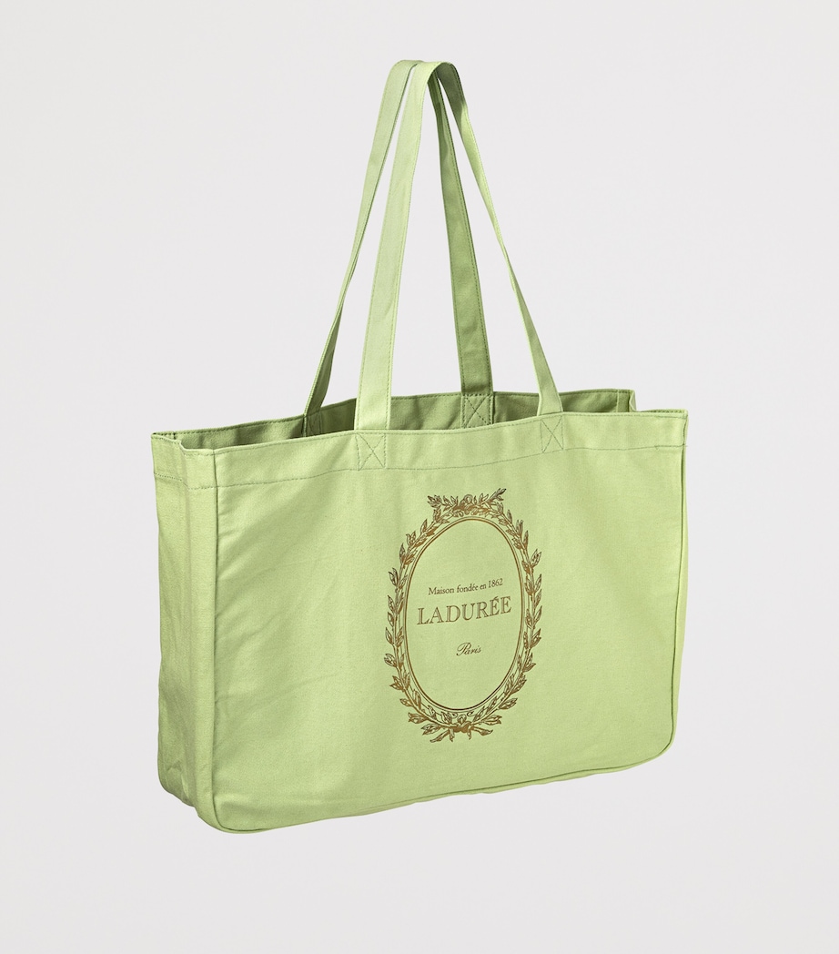 Large Organic Cotton Logo Tote Bag NO COLOUR Image 2