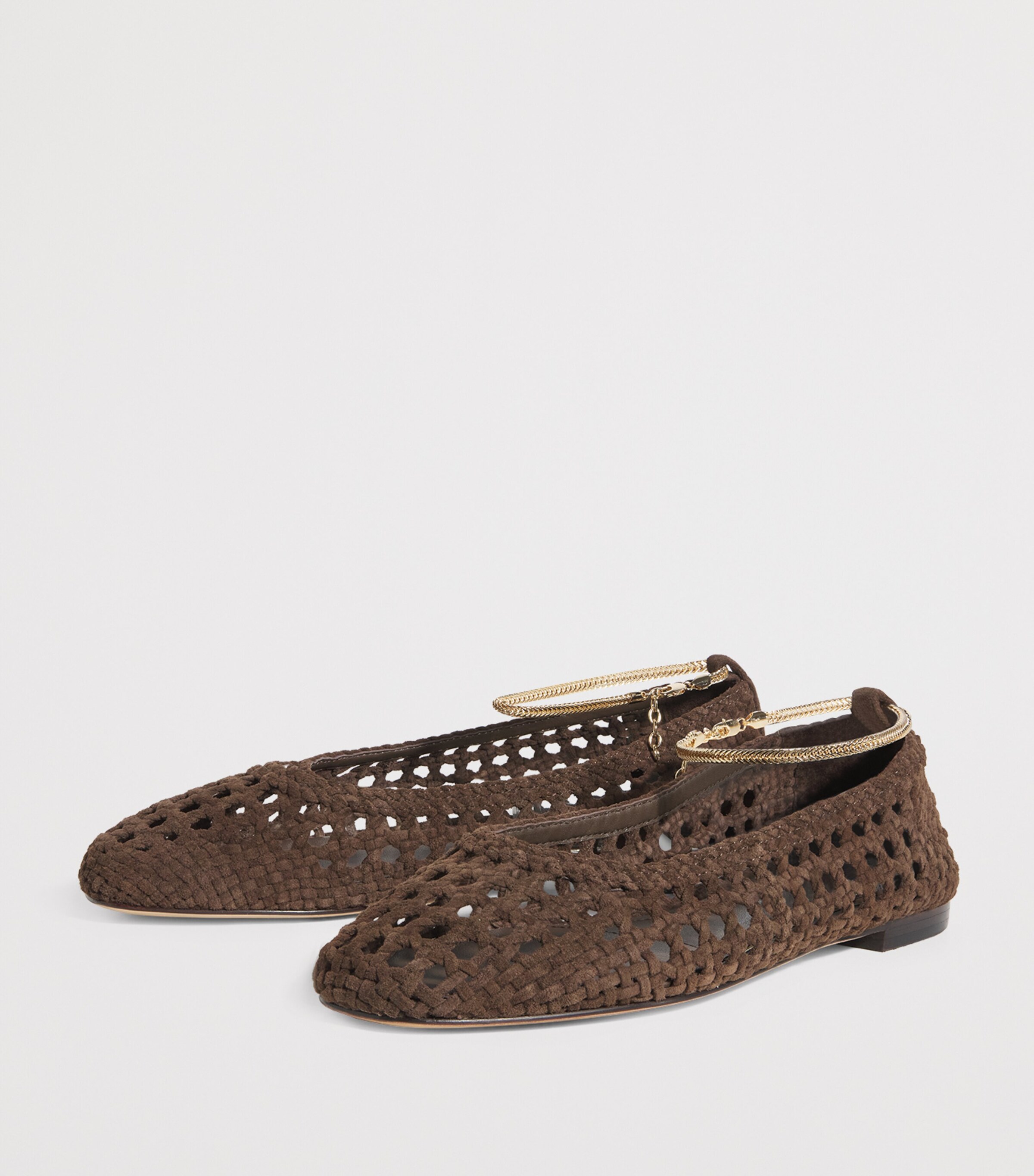 Suede Juliette Ballet Flats CHOCOLATE Image 2