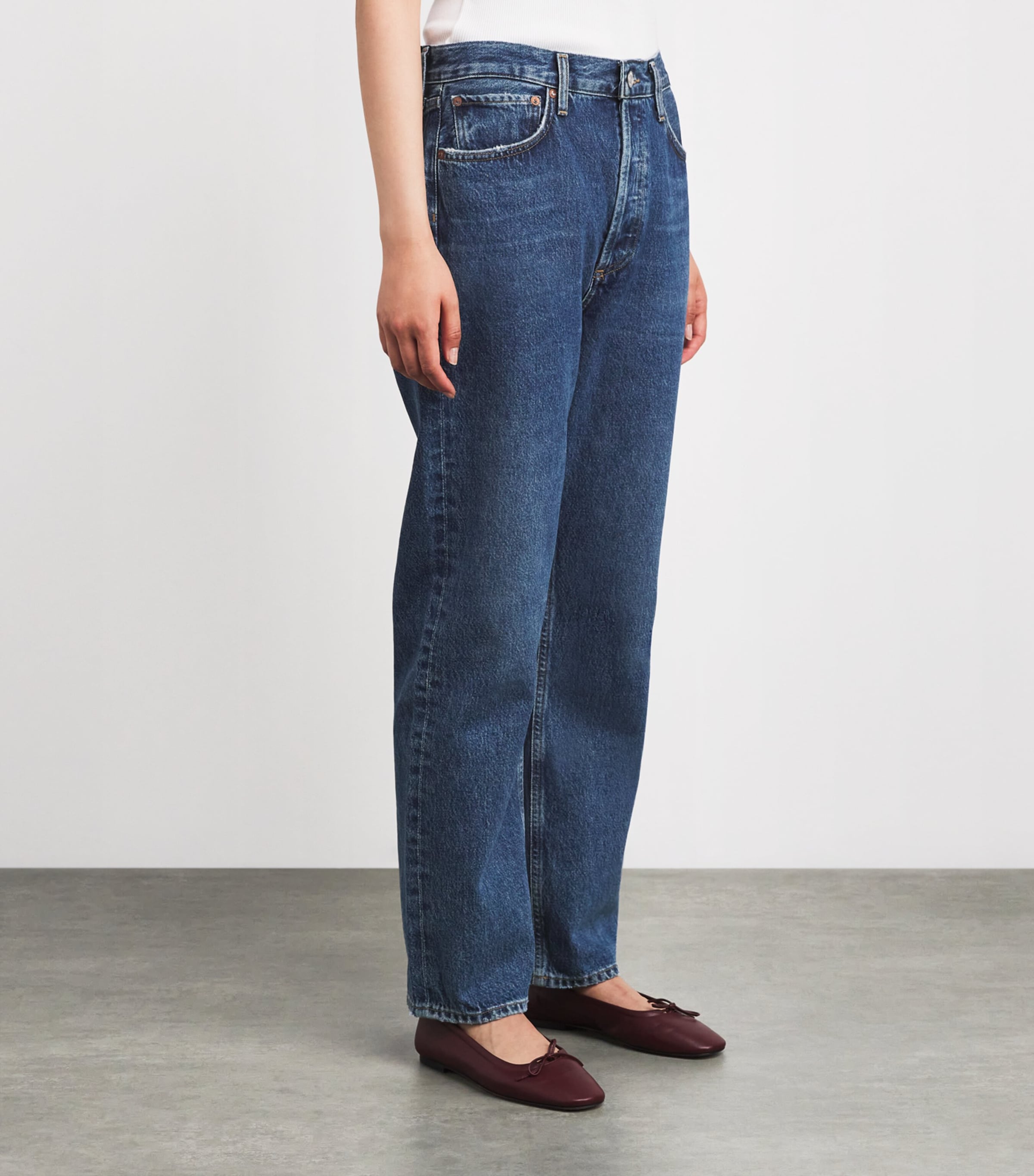 90's Straight Jeans FNTIN MRBLD MD IND Image 3