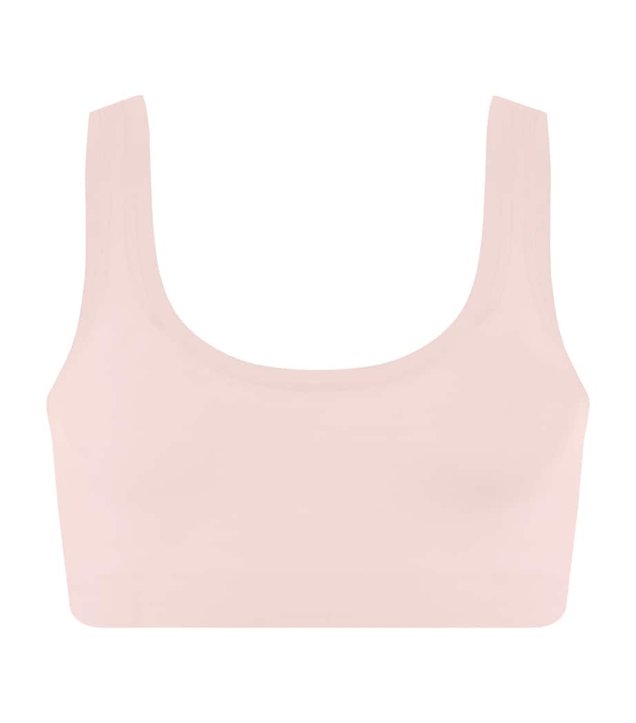 Hanro Womens Touch Feeling Padded Crop Top Rosewater Image 1