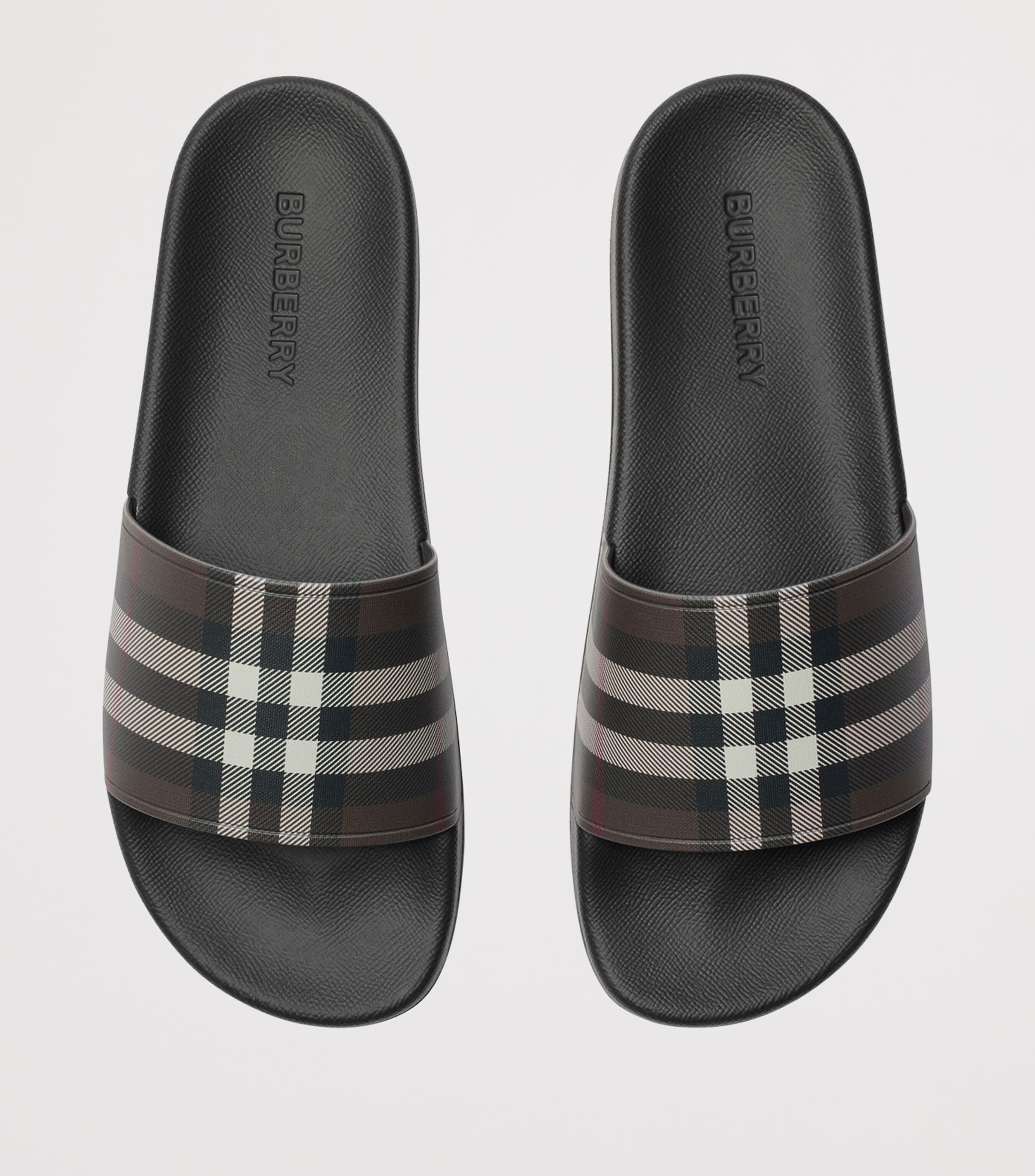 Check Slides MAHOGANY CHECK Image 4