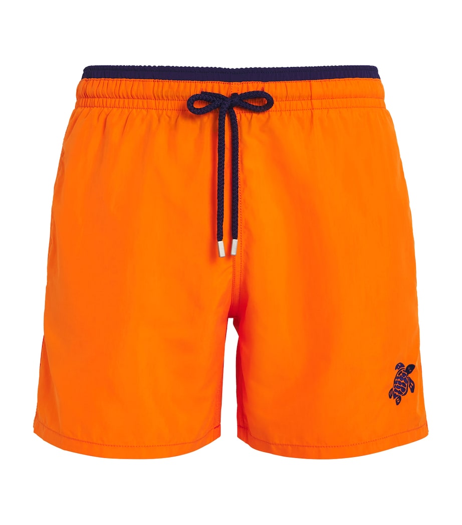 Embroidered Moka Swim Shorts 195 APRICOT Image 1