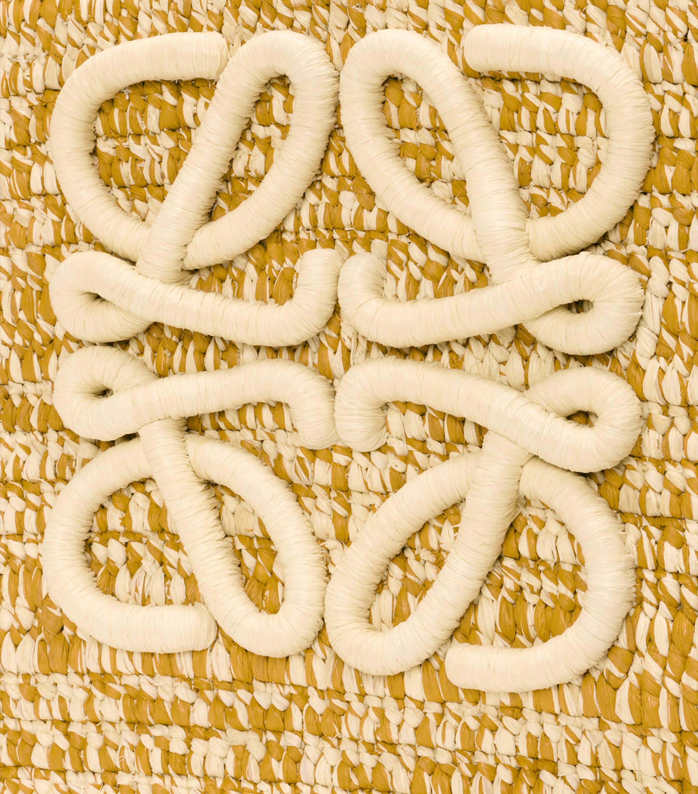 LOEWE x Paula’s Ibiza Medium Raffia Eclipse Basket Bag Mustard Image 8