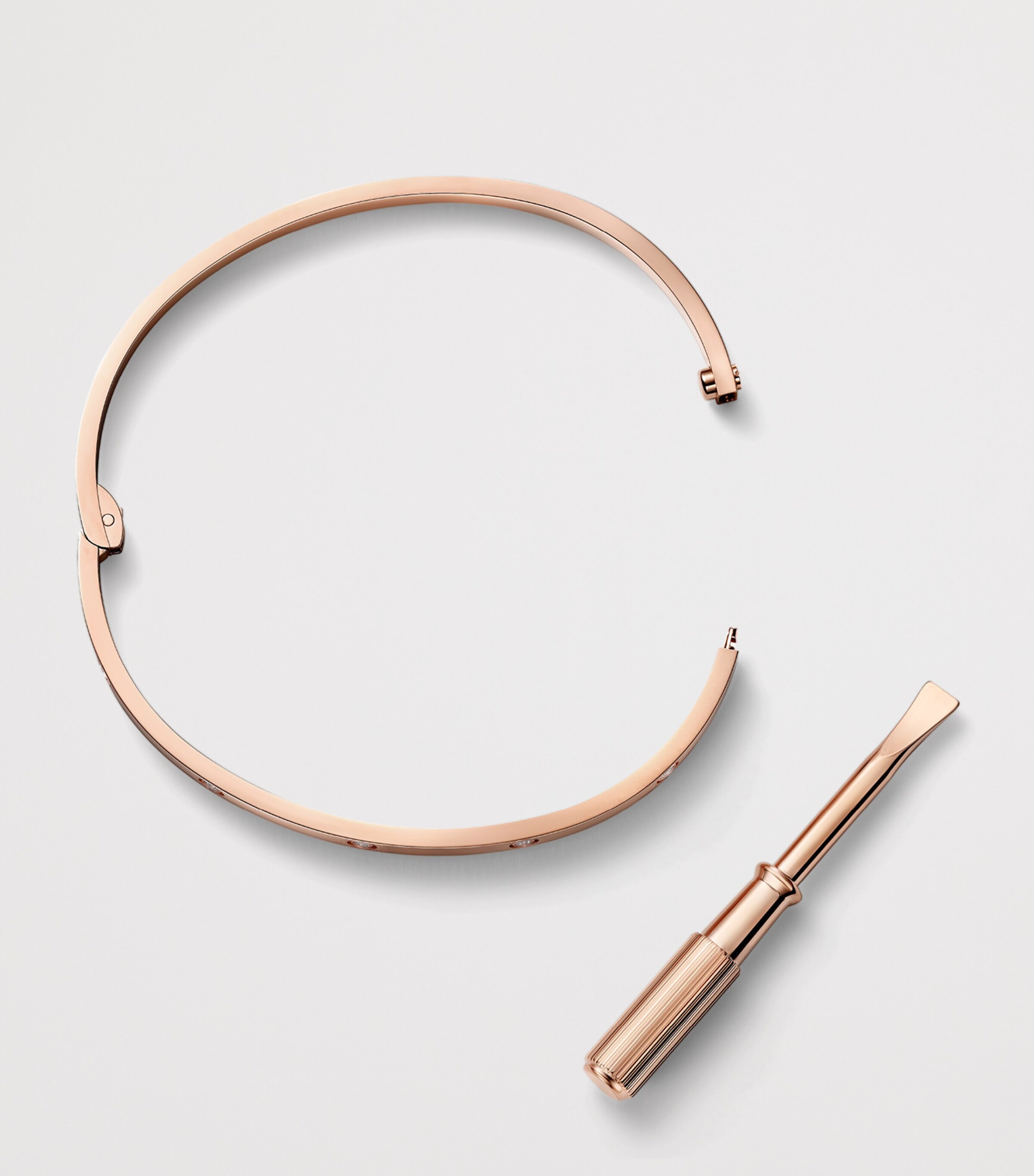 Cartier Small Rose Gold and Diamond LOVE Bracelet Rose Gold Image 6