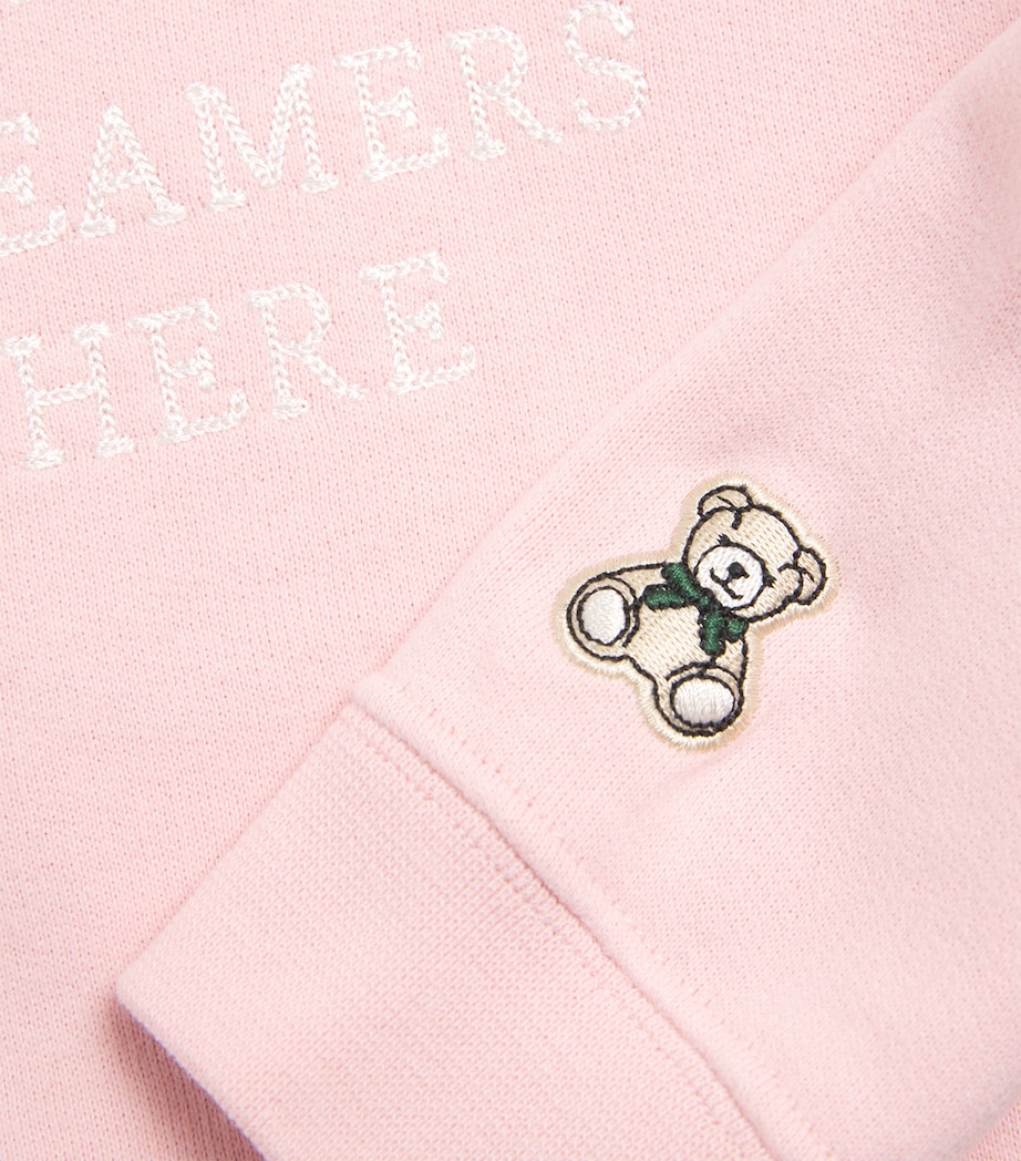 Cotton Logo Sweatshirt PINK Image 3