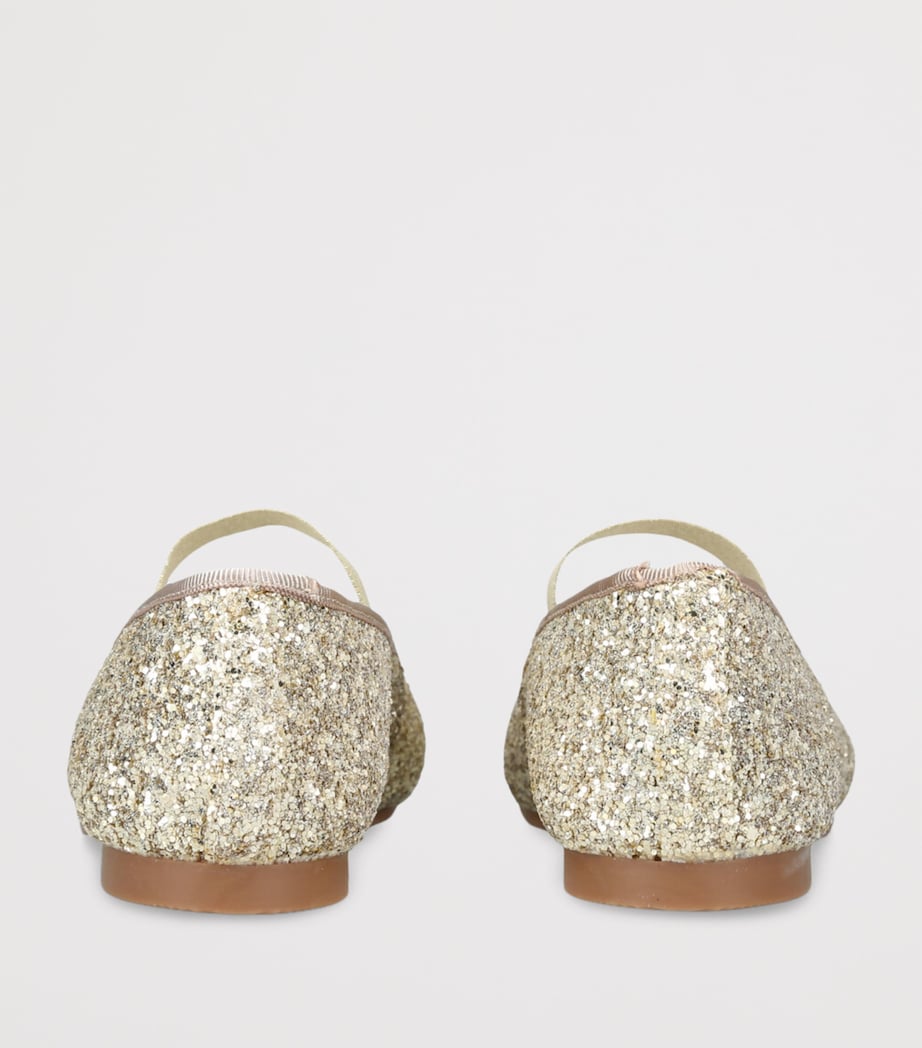 Glitter Ballerina Flats GOLD Image 2