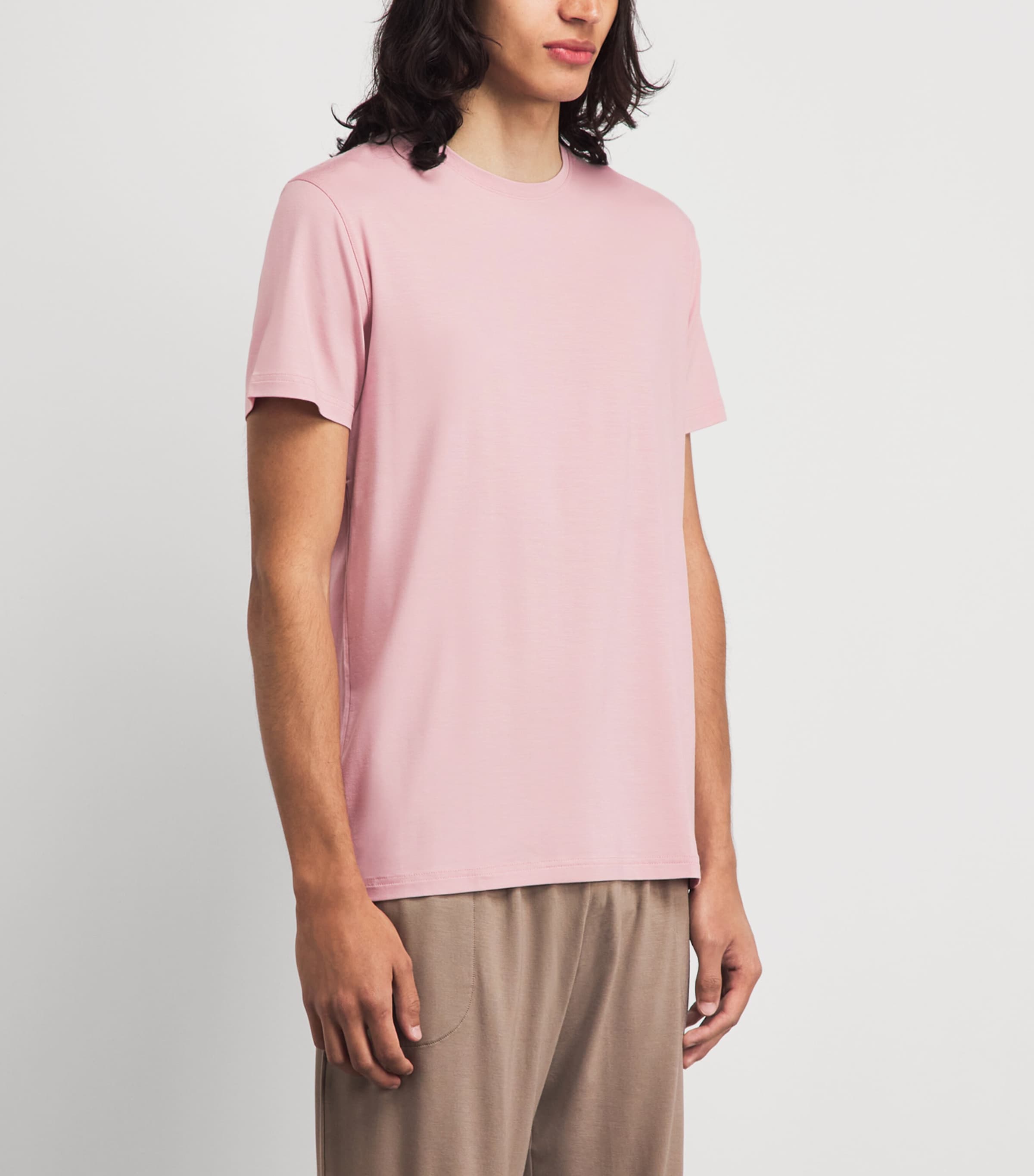 Derek Rose Pink Basel Lounge T-Shirt | Harrods US