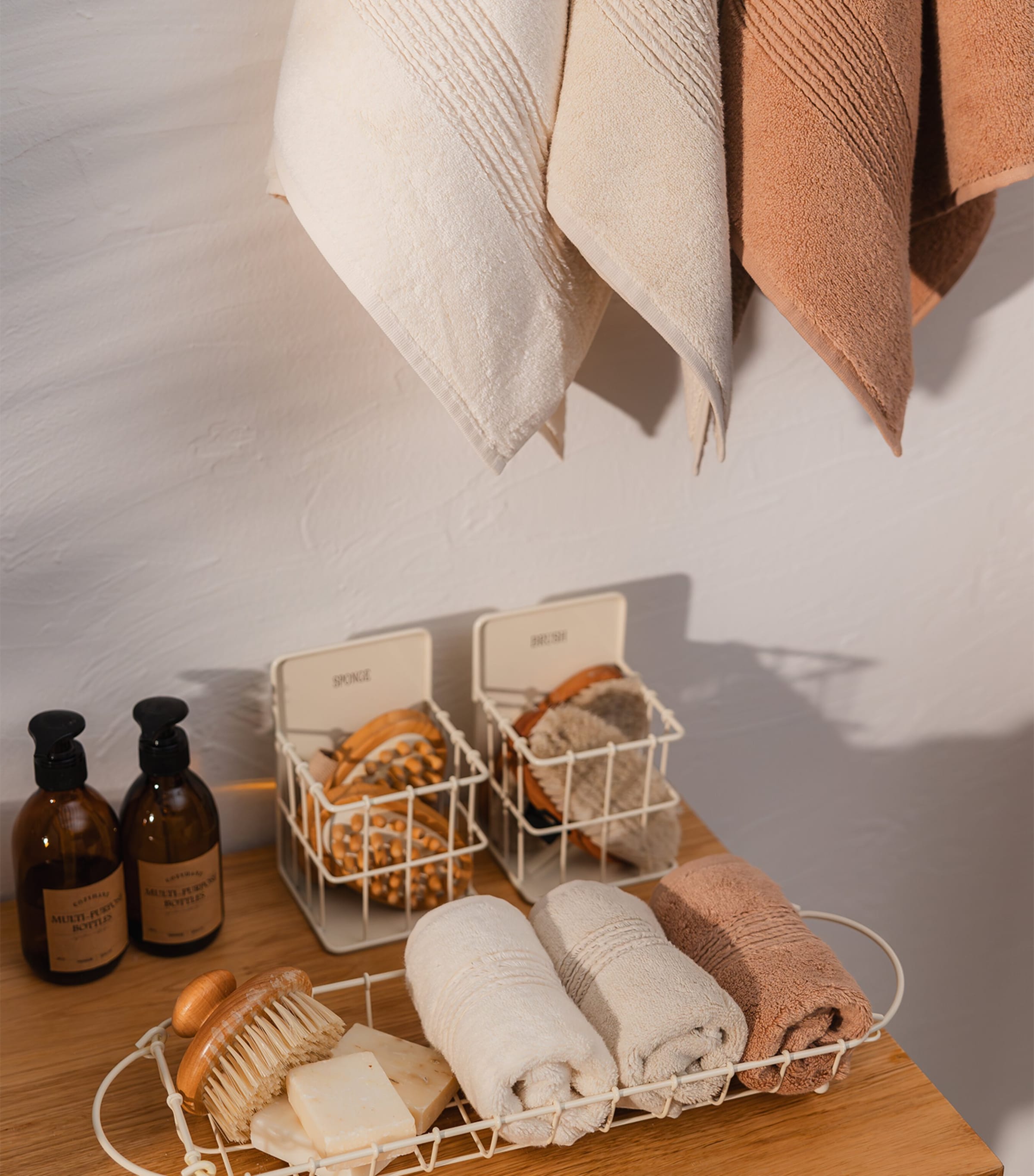 Hamam Organic Cotton Galata Bath Sheet (100cm x 150cm) Dark Peach Image 2