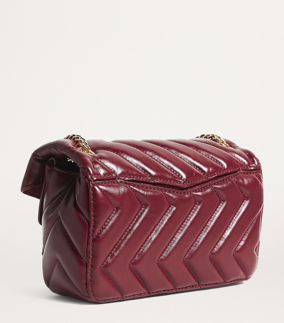 Quilted Leather Yza Shoulder Bag BORDEAUX Image 3