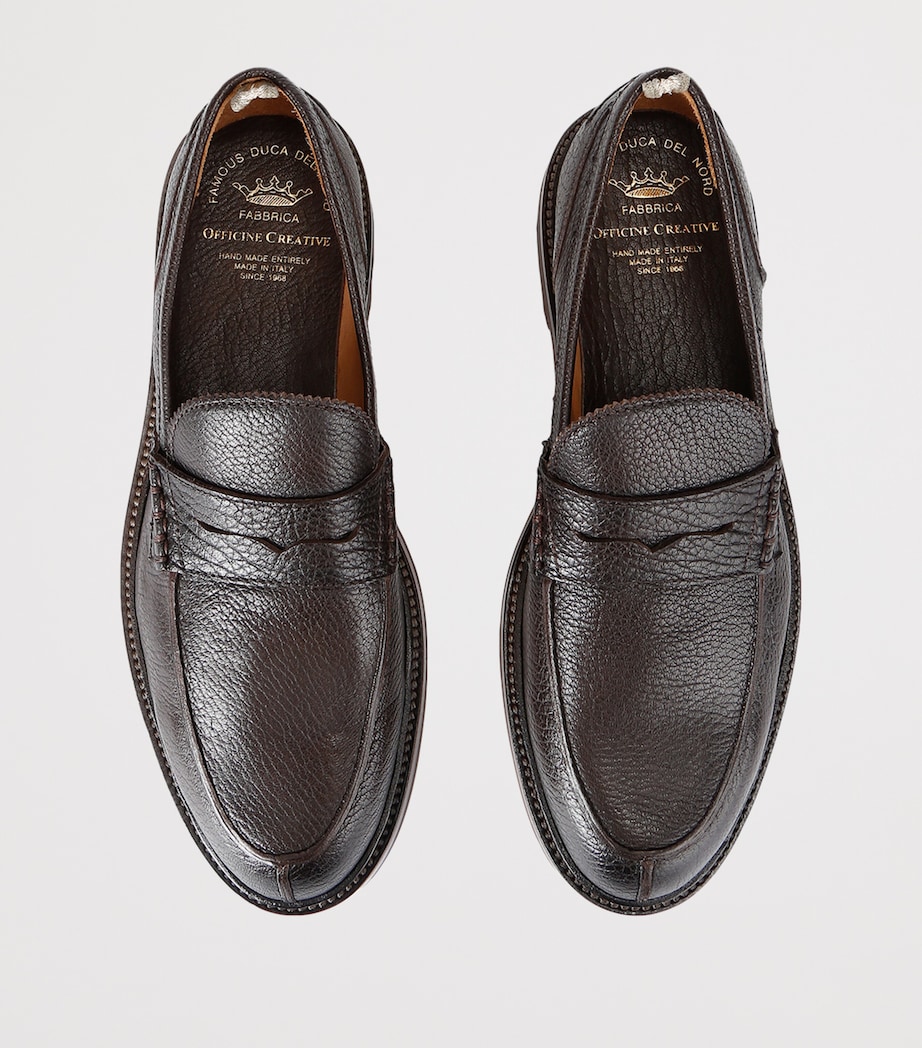 Leather Sax Flexi Loafers BROWN Image 4