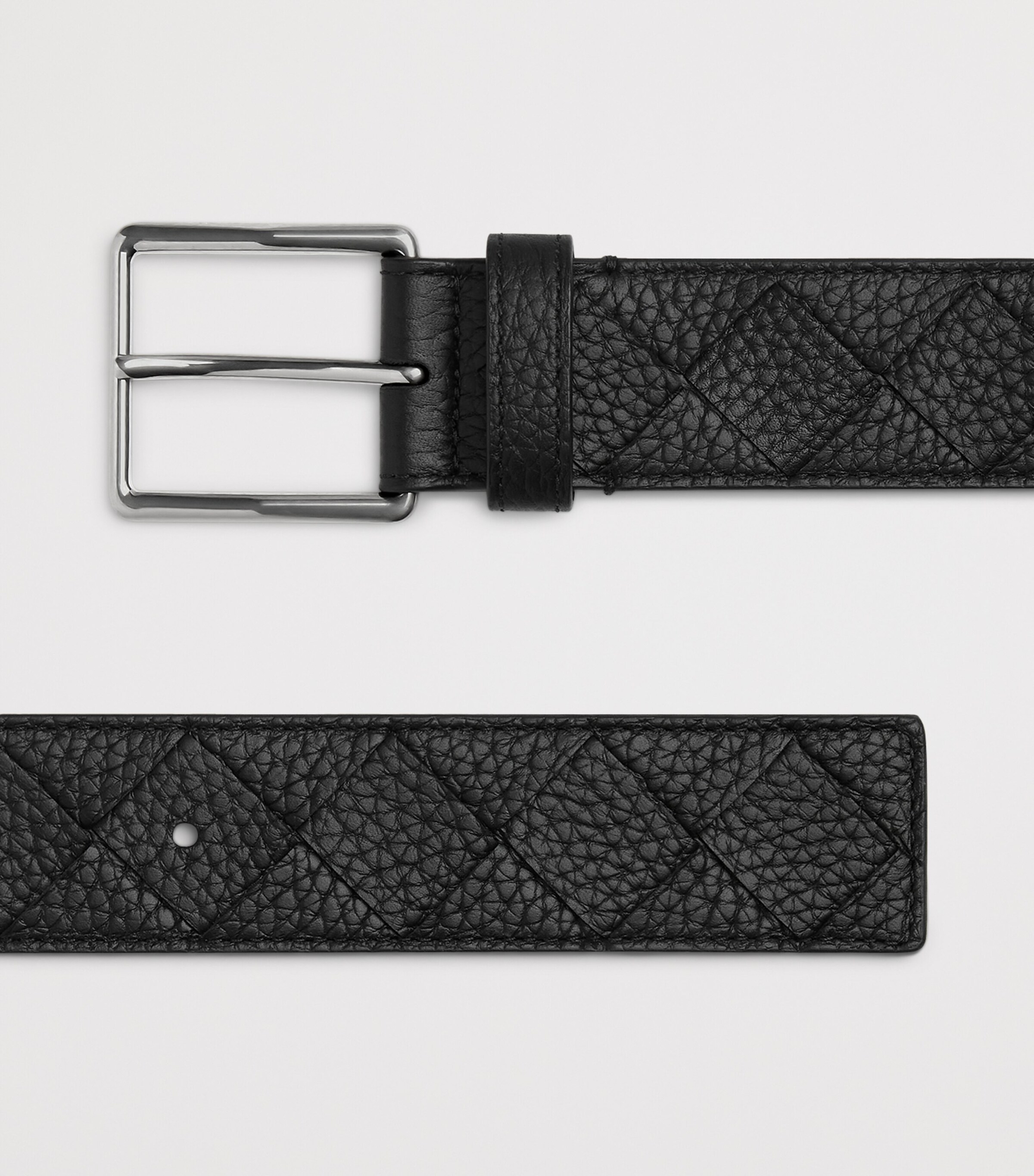 Leather Intrecciato Belt 8803 Image 4
