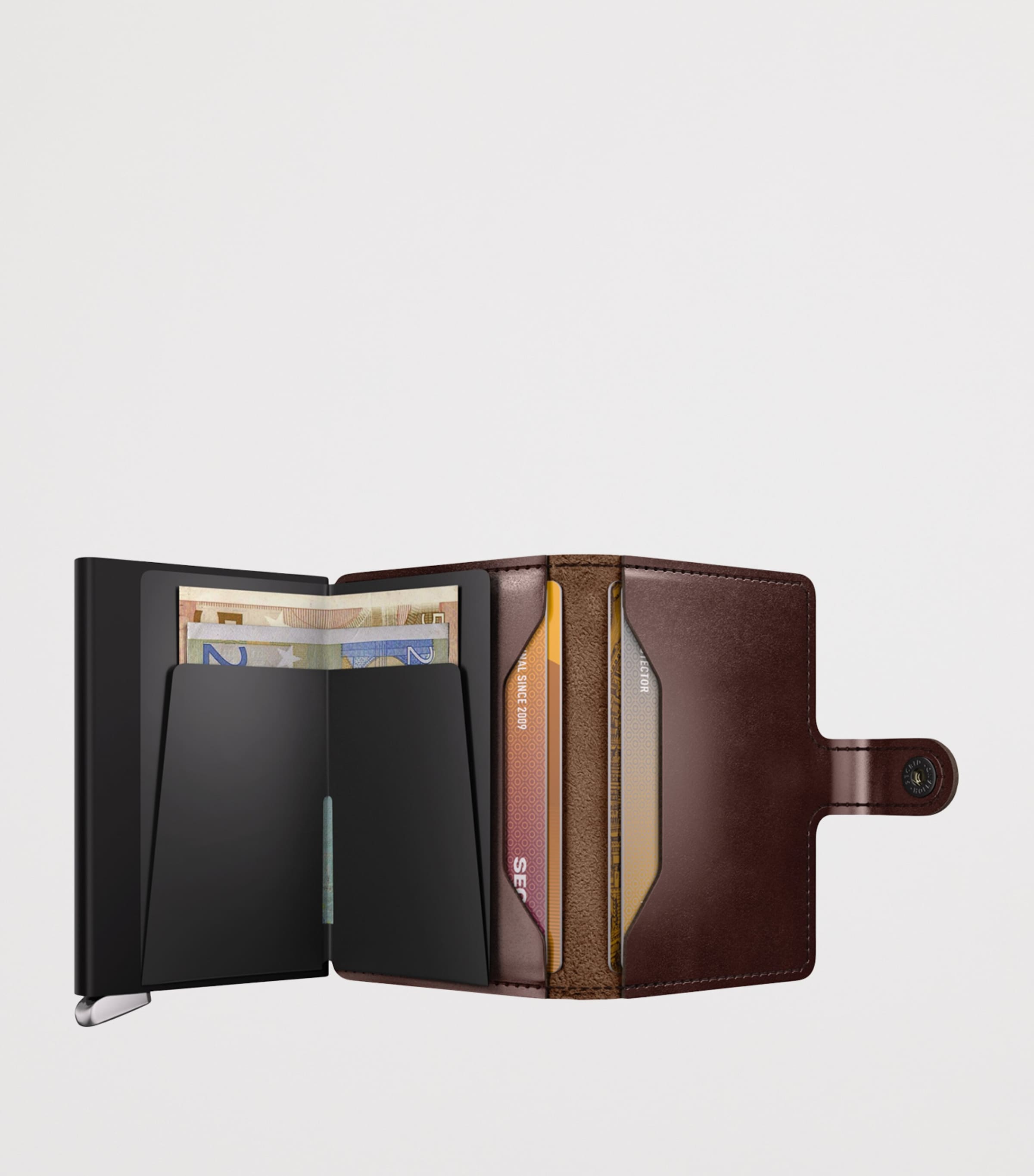 Dusk Leather Miniwallet DARK BROWN Image 4