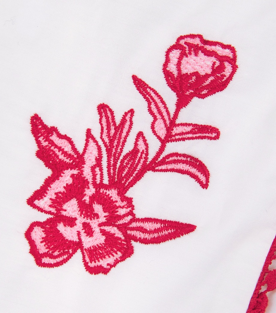 Cotton Red Blossom Dress (3-12 Years) WHITE Image 3
