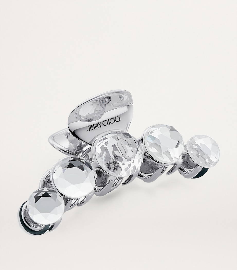 Crystal-Embellished Claw Hair Clip SILVER/SILVER Image 2