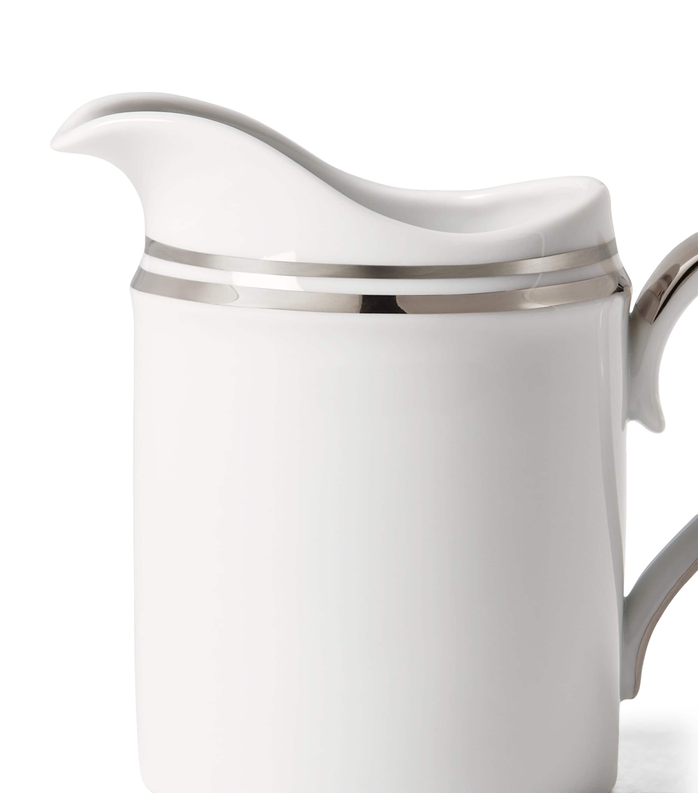 Wilshire Creamer Jug and Sugar Pot Set SILVER/WHITE Image 4