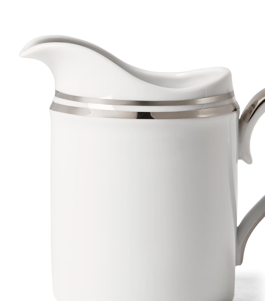 Wilshire Creamer Jug and Sugar Pot Set SILVER/WHITE Image 4