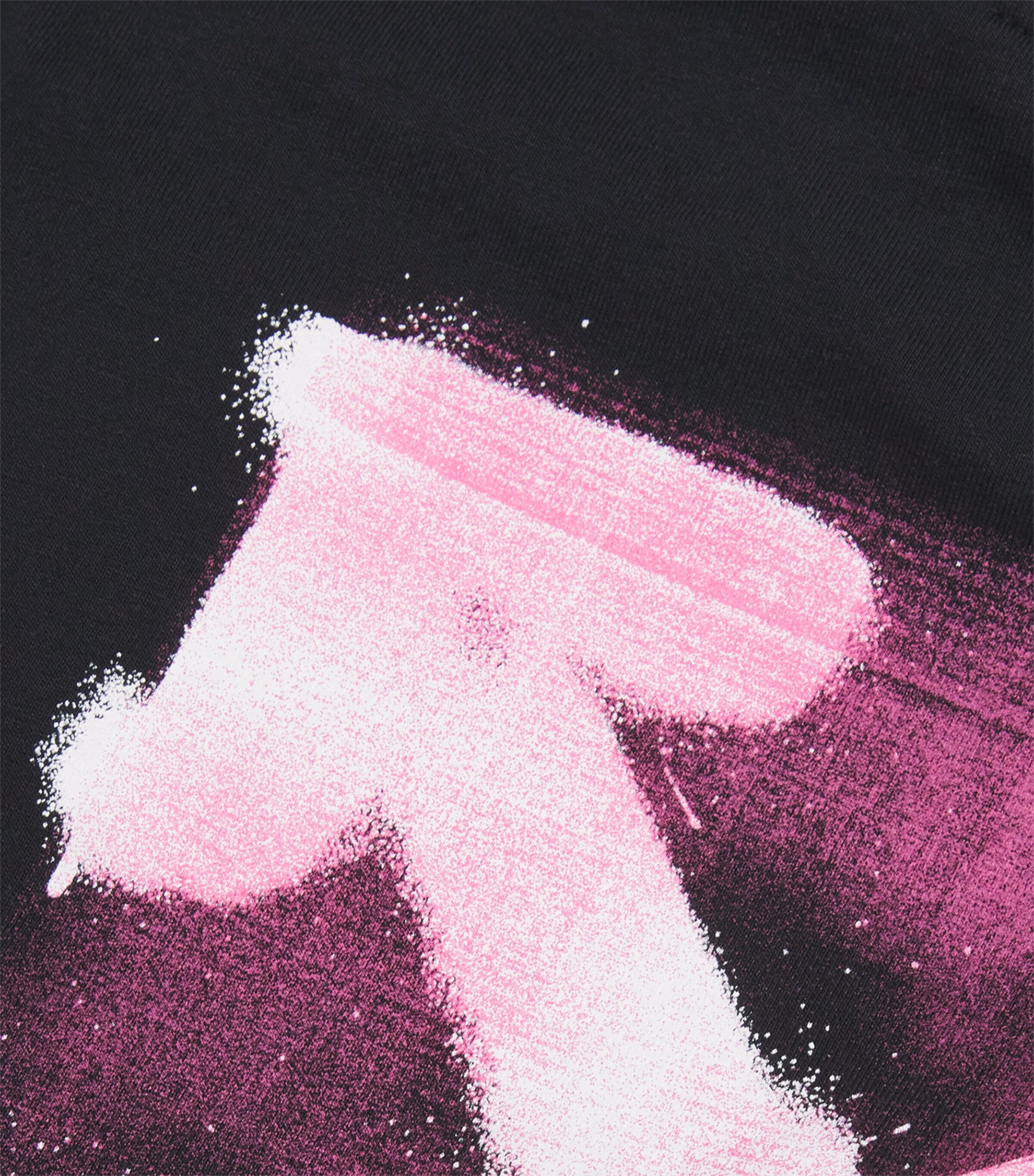 Arrow Spray T-Shirt (4-12+ Years) 1032BLACK-FUCHSIA Image 3
