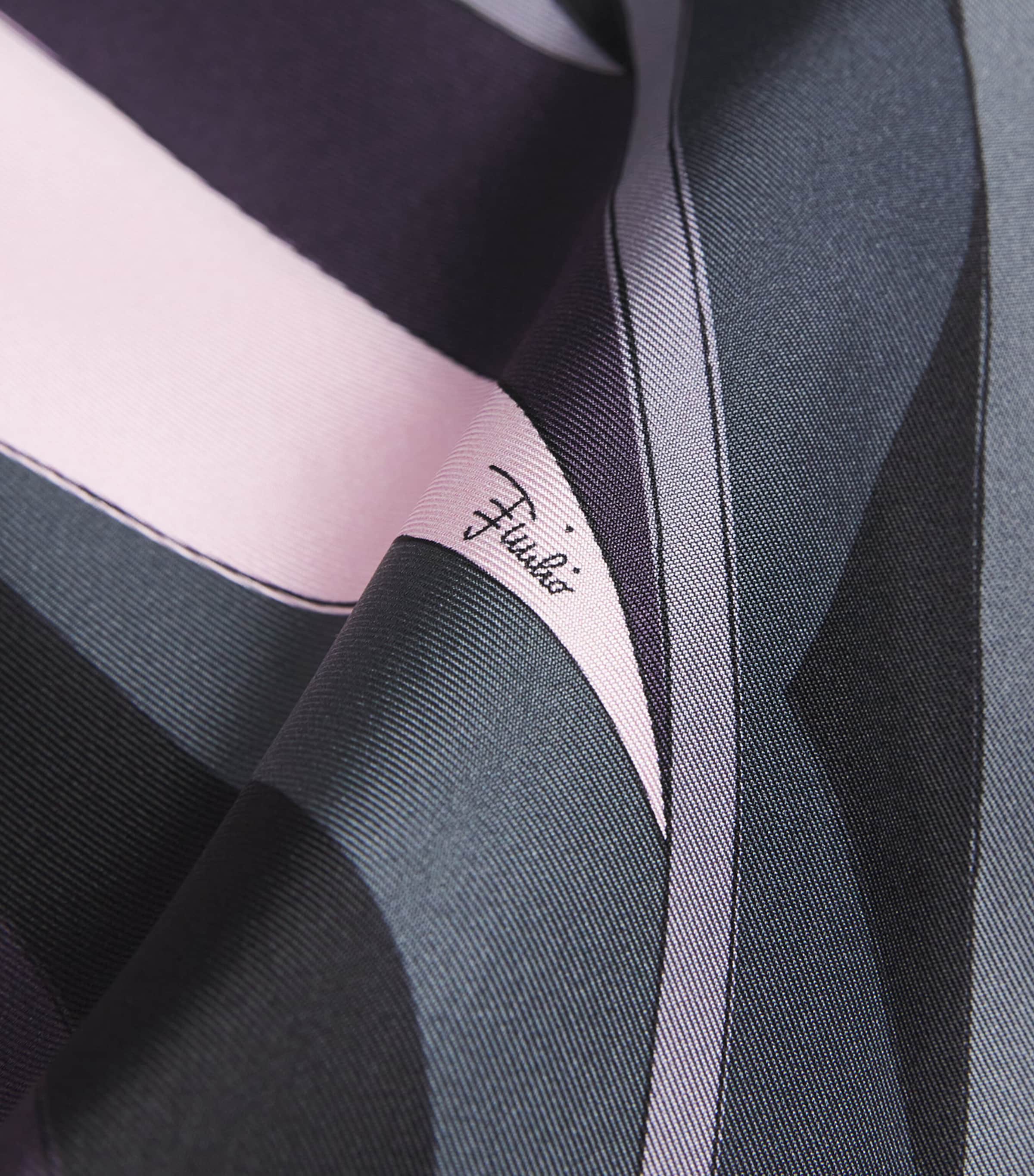 Silk Kaftan Maxi Dress 036/BLACK PINK Image 6