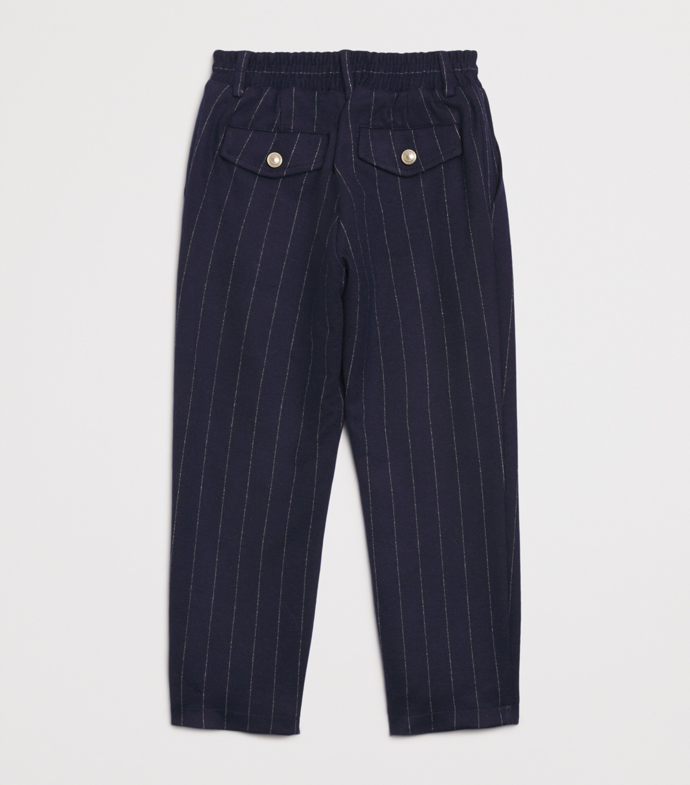 Eleventy Kids Pinstripe Drawstring Straight Trousers (2-16 Years) Image 2