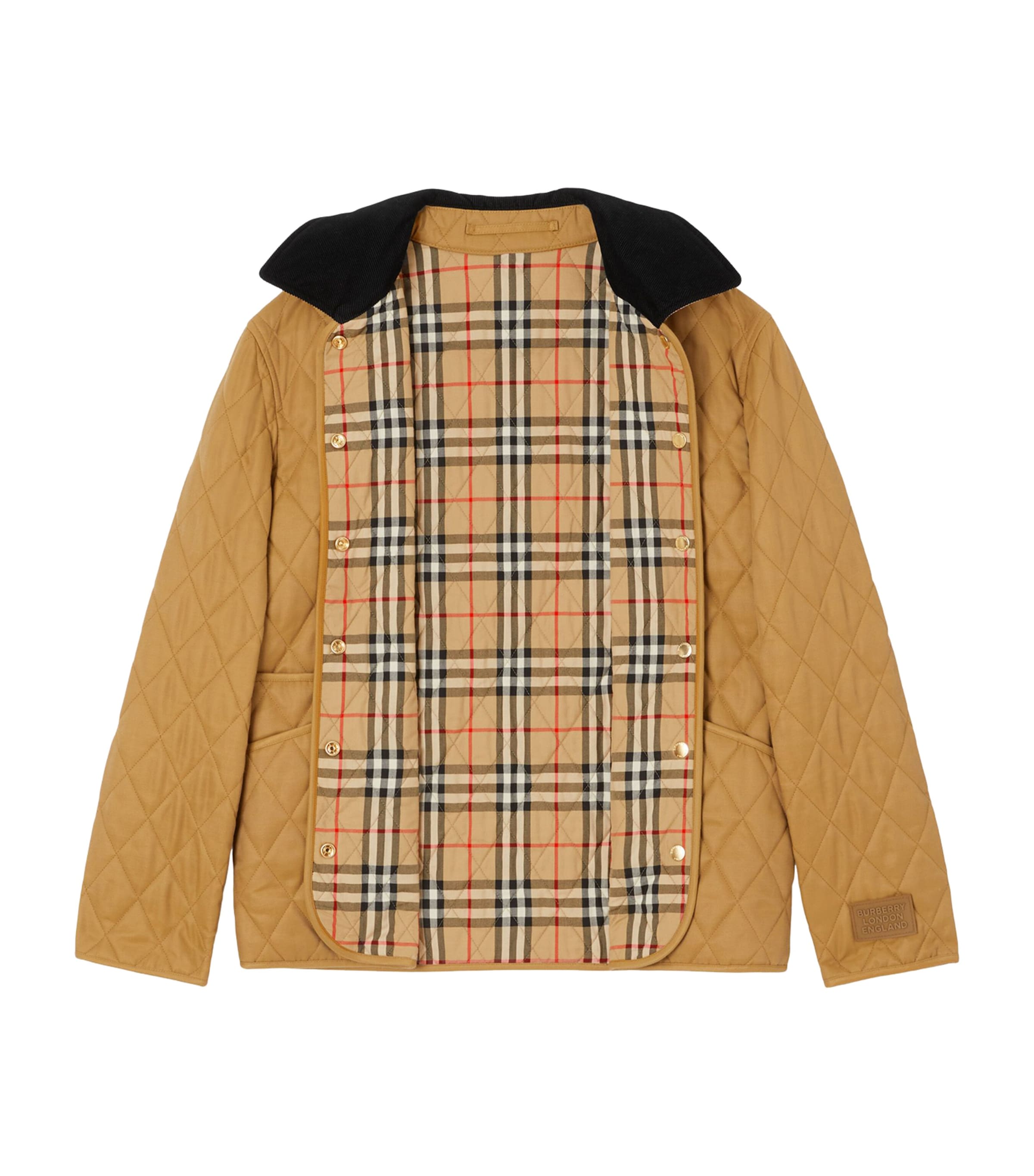 Quilted Barn Jacket CAMEL Image 5