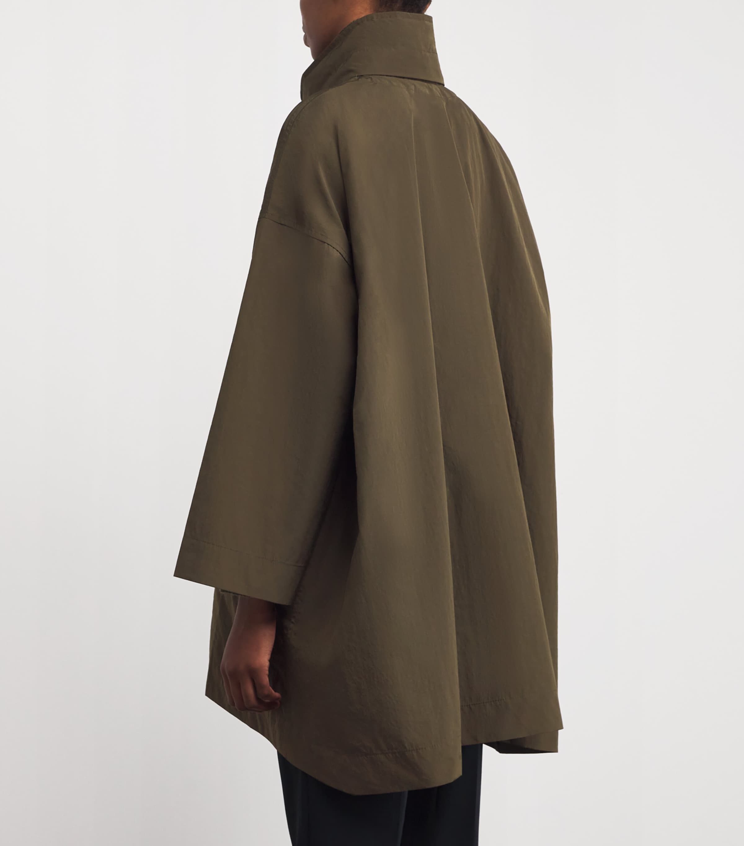ジャケット・アウター eskandar Coating Cotton Oversized Coat Eskandar Green Woven Raincoat | Harrods UK