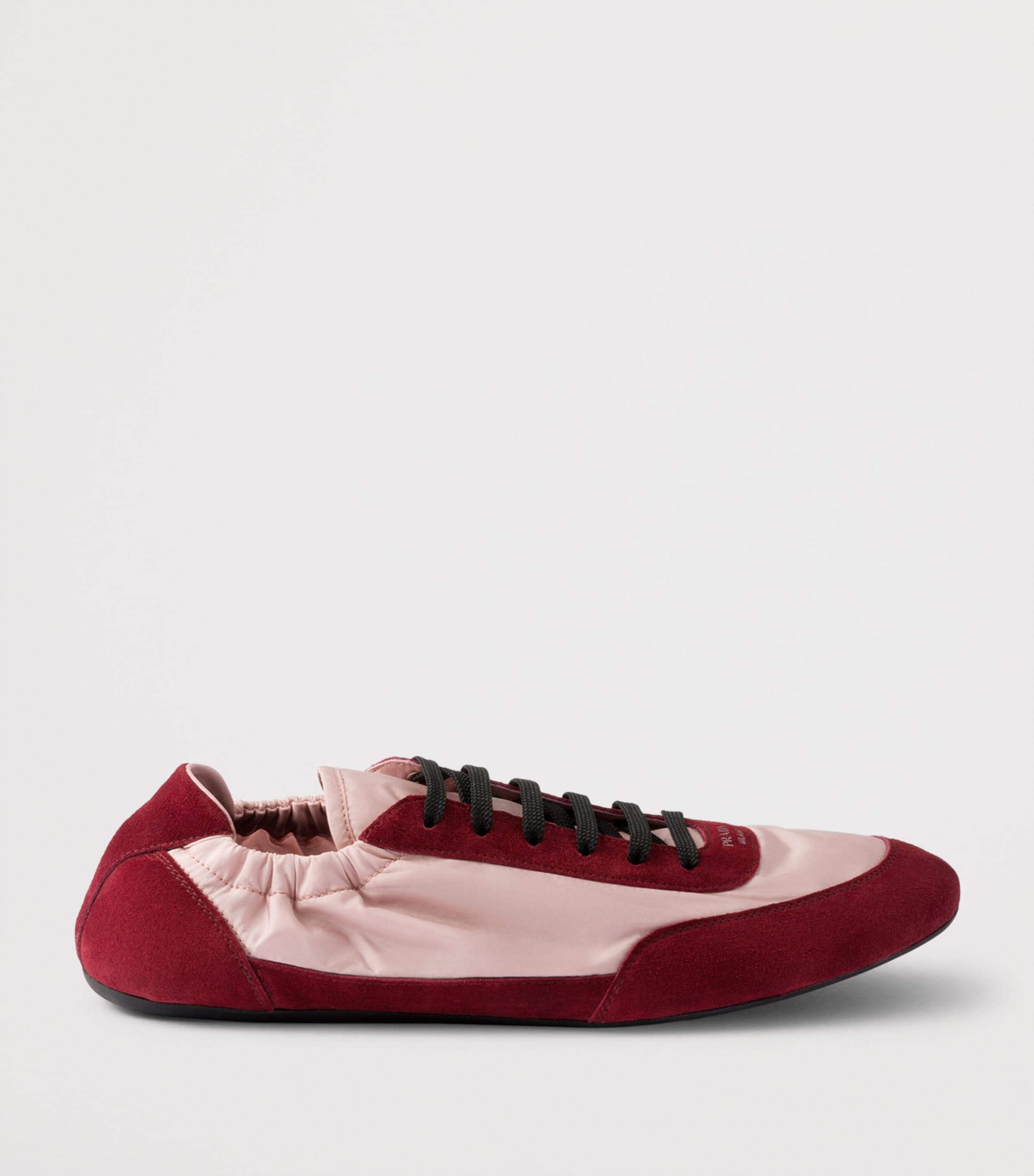 Re-Nylon and Suede Collapse Sneakers F04VD Image 2