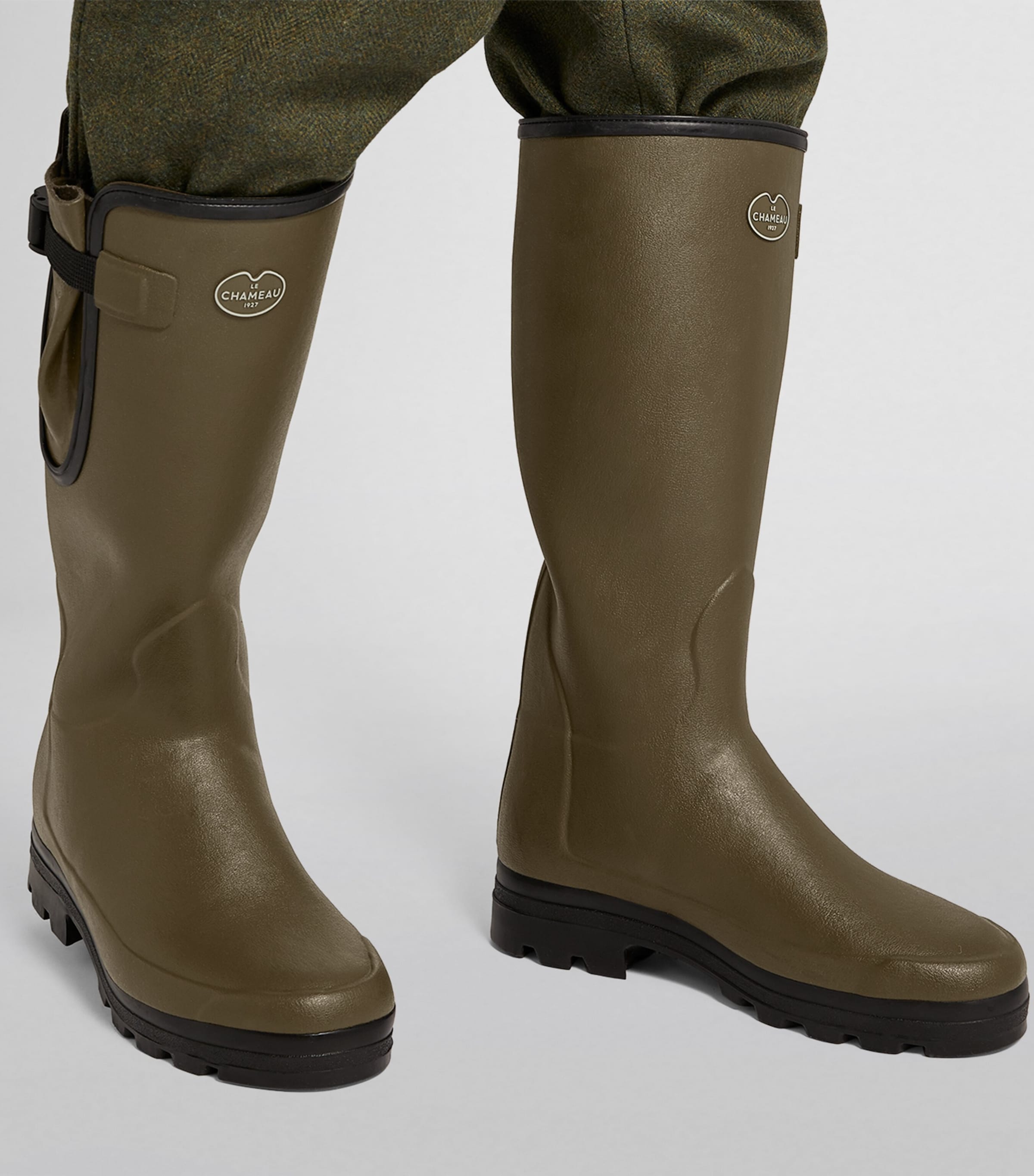 Neoprene-Lined Vierzonord Wellington Boots VERT CHAMEAU 7100 Image 8