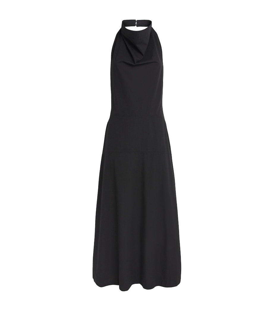 CAMILLA AND MARC Womens Halterneck Grace Maxi Dress Dblk Black Image 1