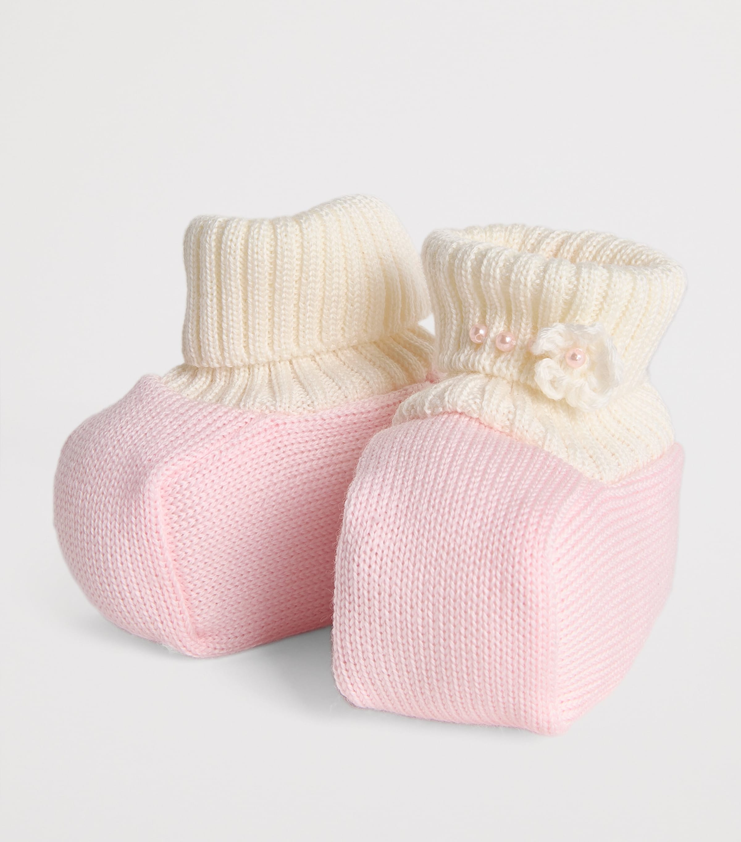 Knitted Booties BL/RS Image 3