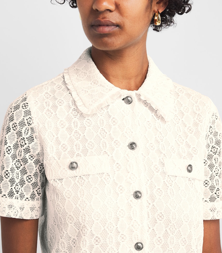 Lace Mini Dress ECRU Image 4