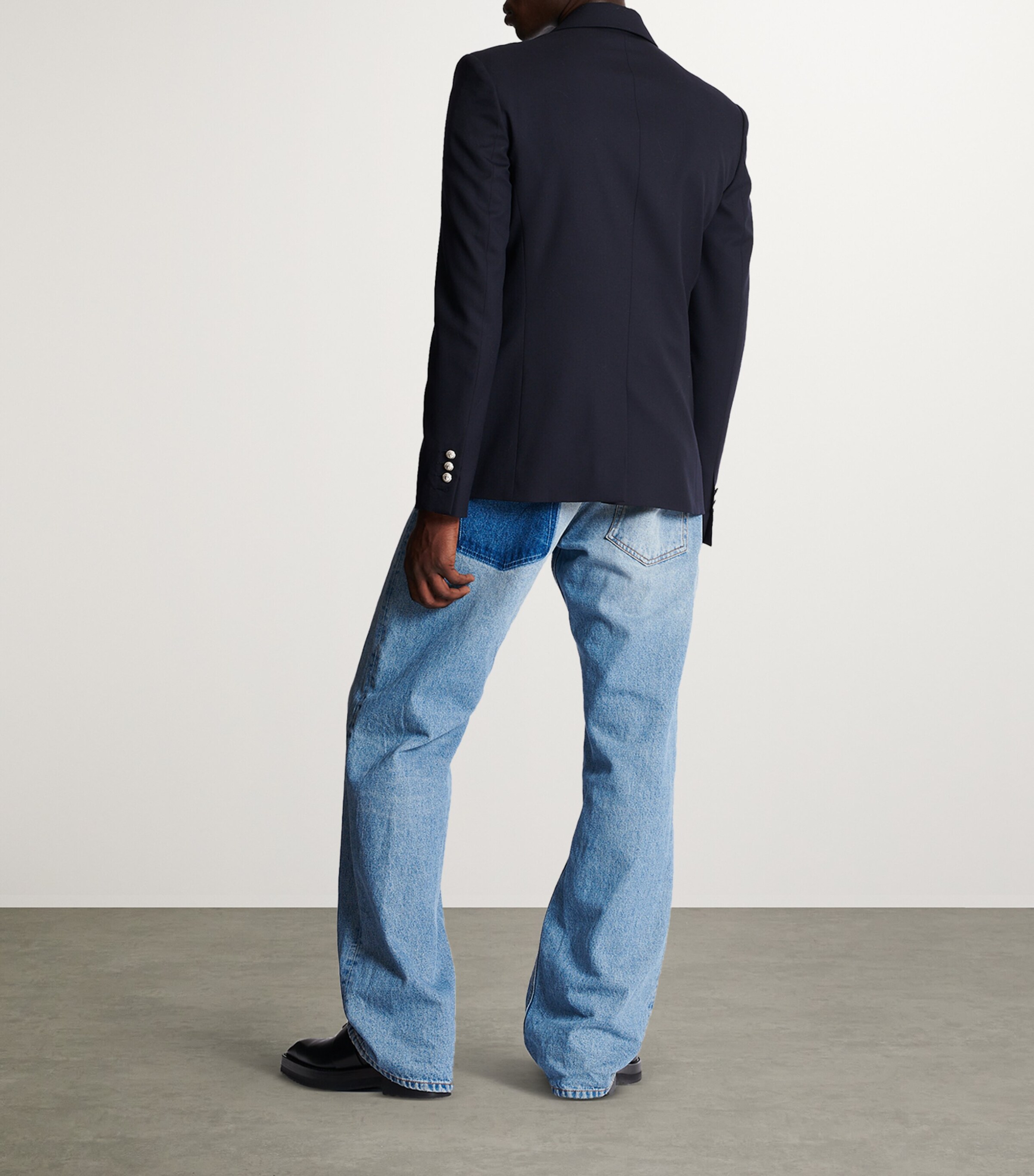 Wool Single-Breasted Blazer 6UB MARINE Image 7